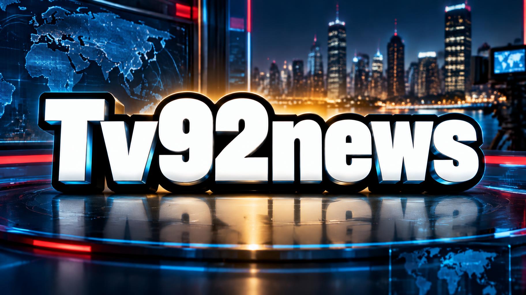 "Tv92news" — Cinematic Youtube Creator | AI Text Effect Generator