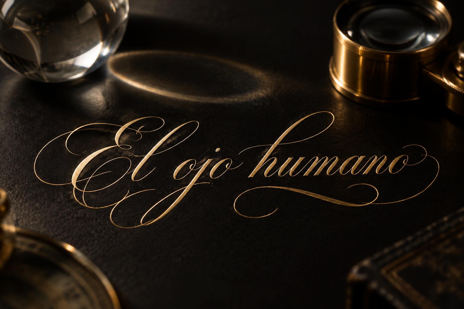 "El ojo humano" — Elegant Script text effect