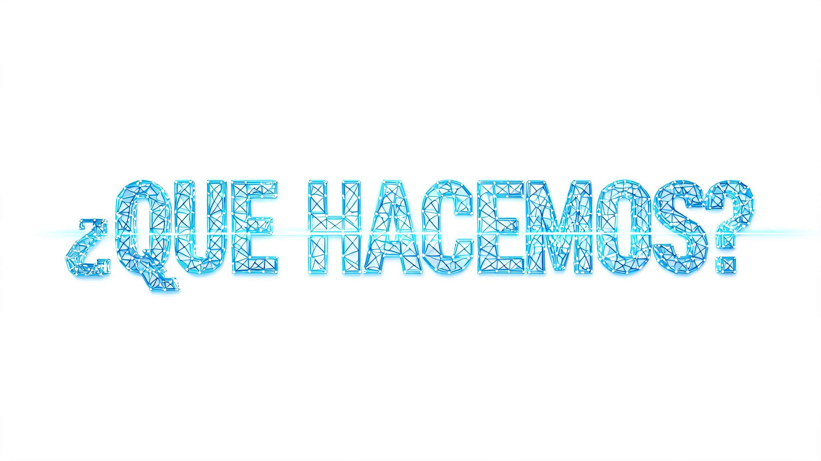 "¿QUE HACEMOS?" — Futuristic | AI Text Effect Generator