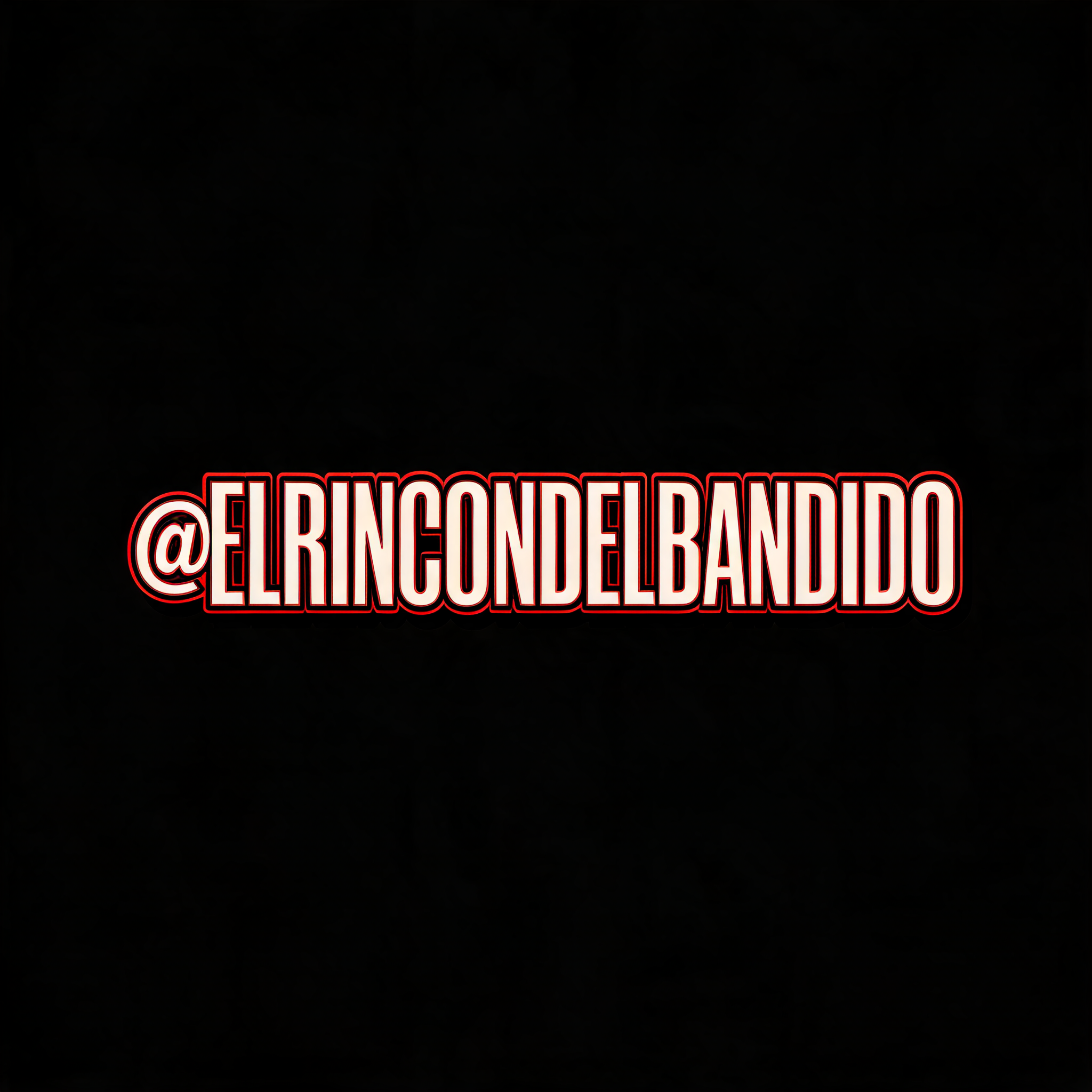"@elrincondelbandido" — Cinematic Youtube Creator text effect