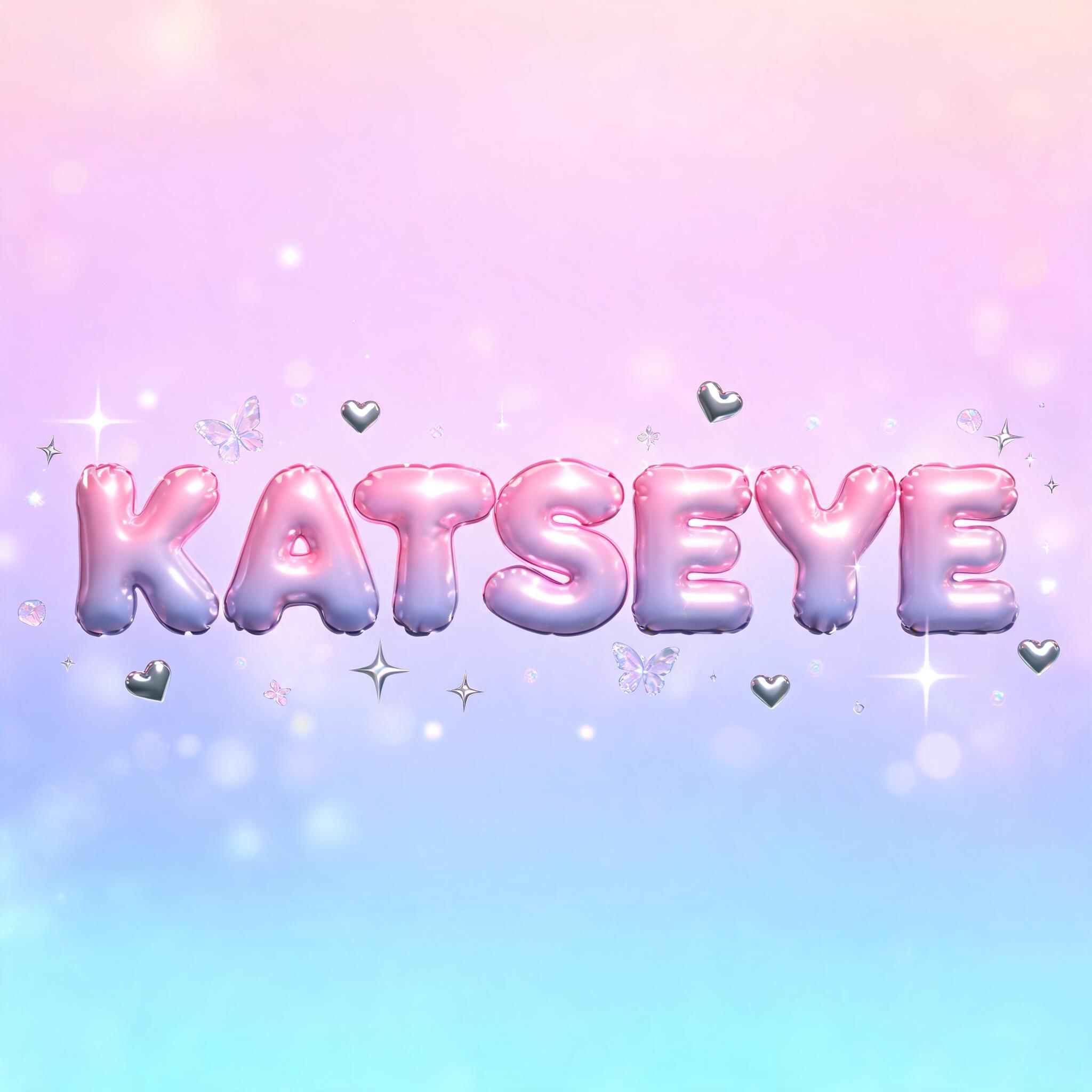 "KATSEYE" — Y2k Bubbly | AI Text Effect Generator