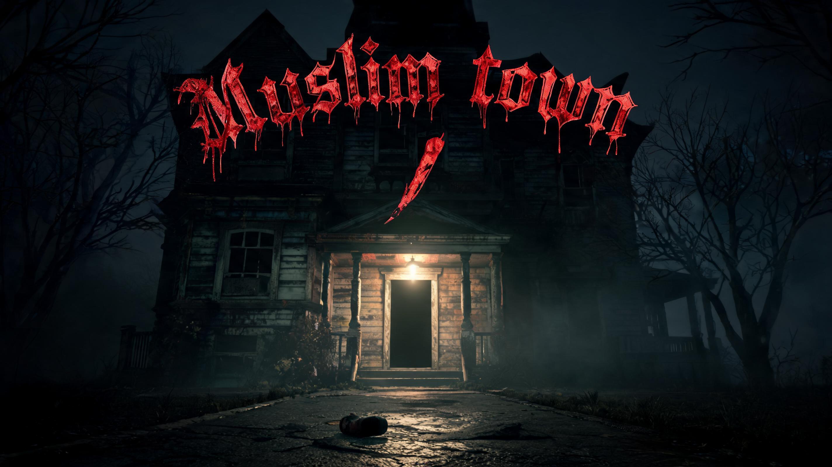 "Muslim town
\" — Cinematic Horror | AI Text Effect Generator