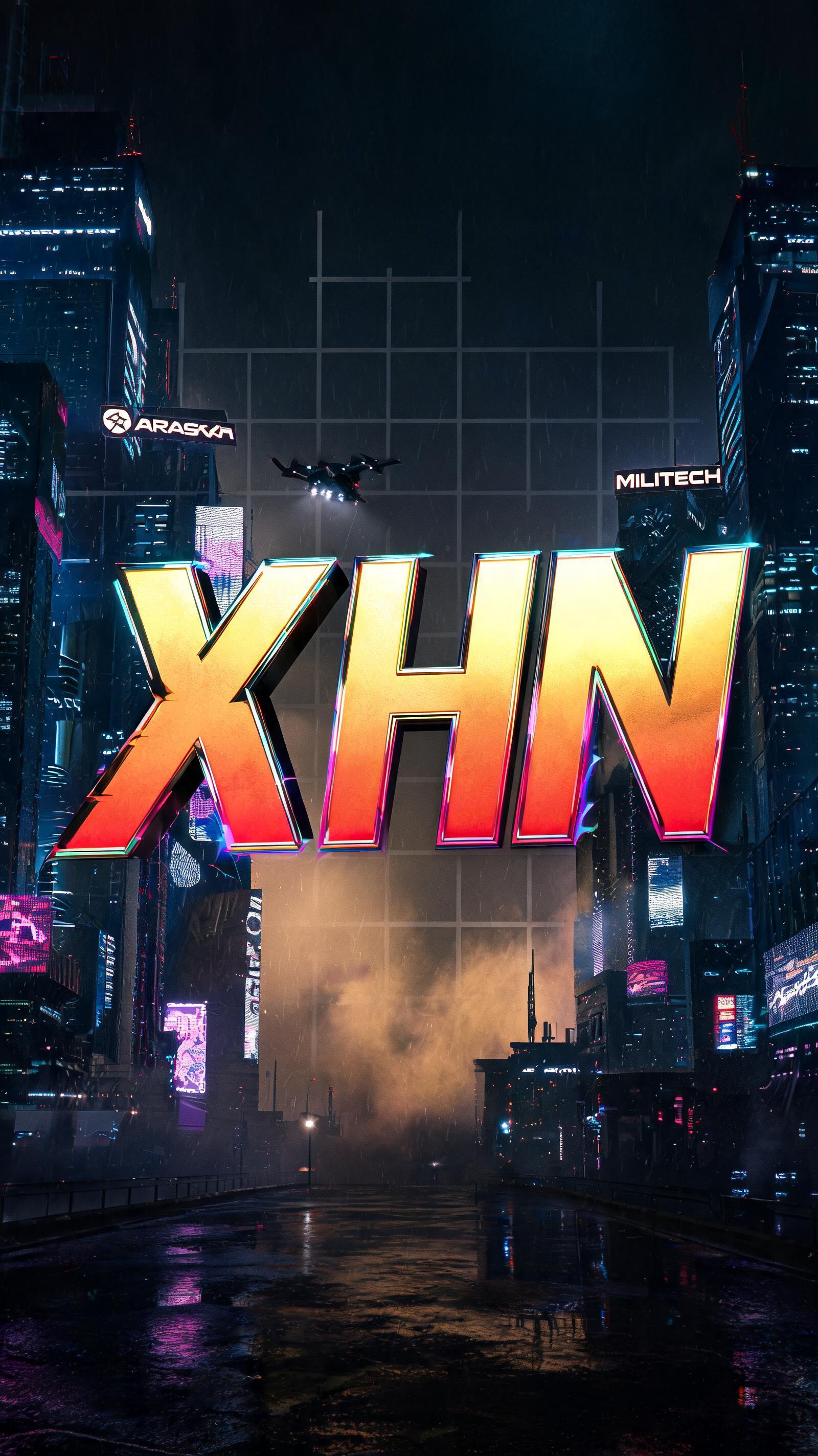"XHN" — Cyberpunk 2077 | AI Text Effect Generator