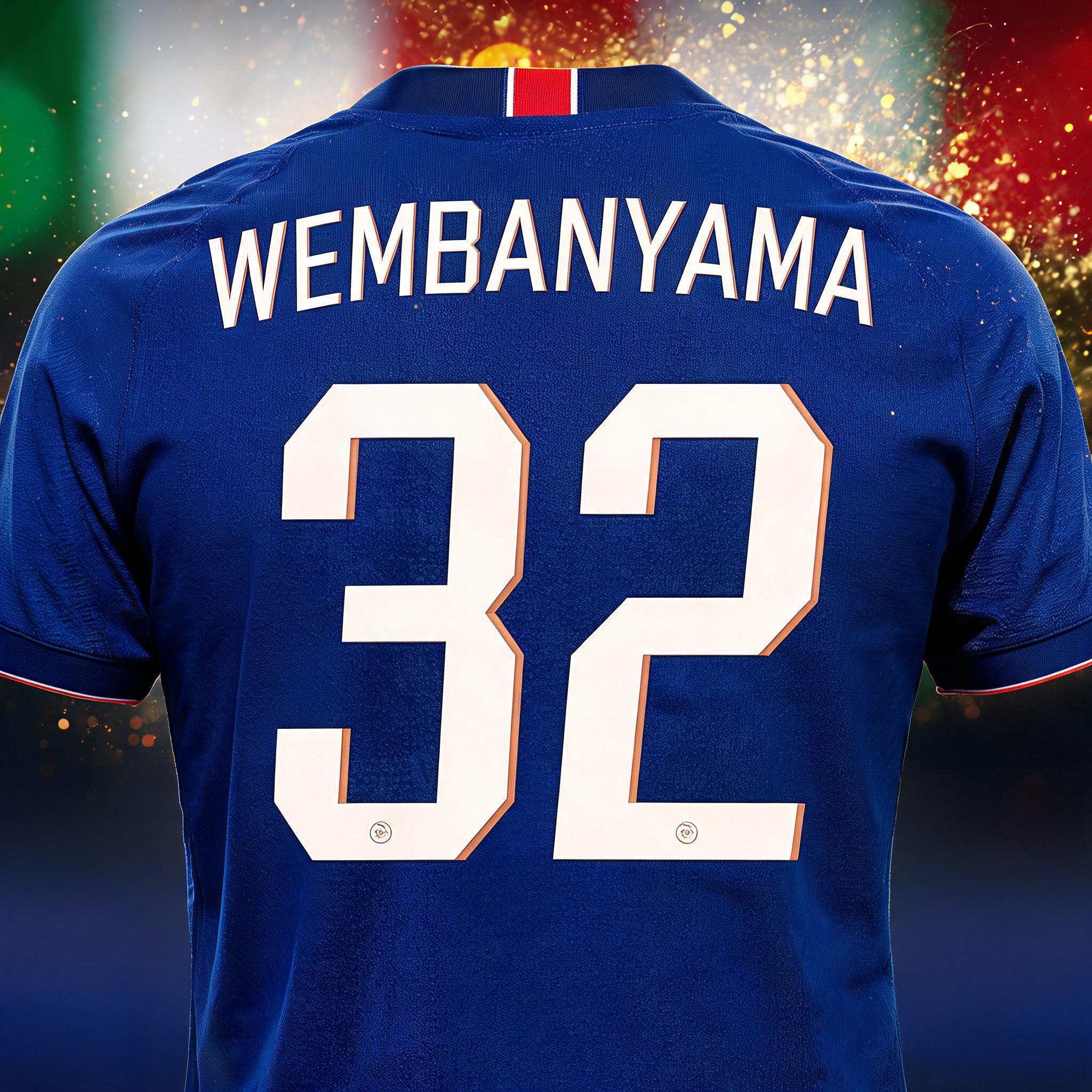 "WEMBANYAMA
32" — Sports Football | AI Text Effect Generator