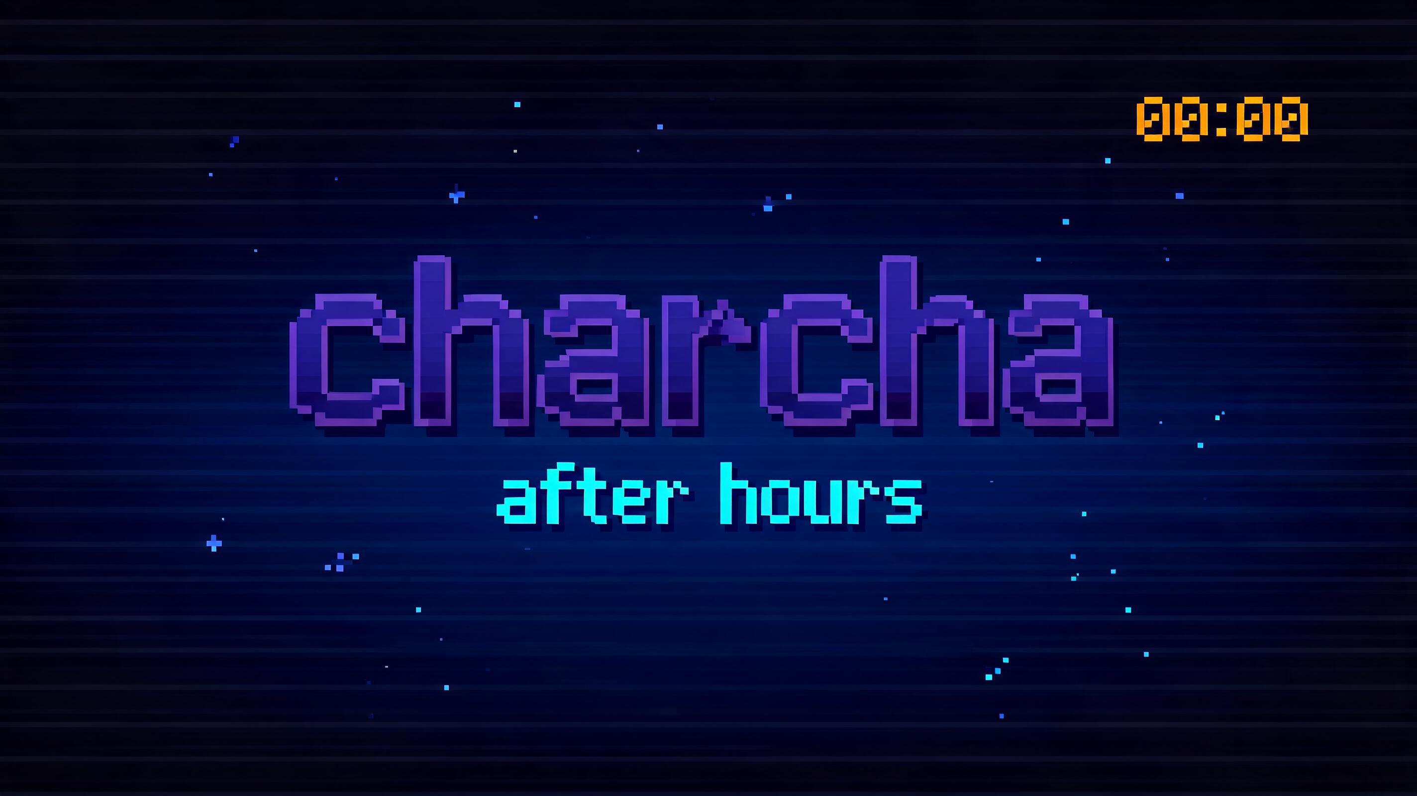 "charcha after hours" — Pixel Art | AI Text Effect Generator