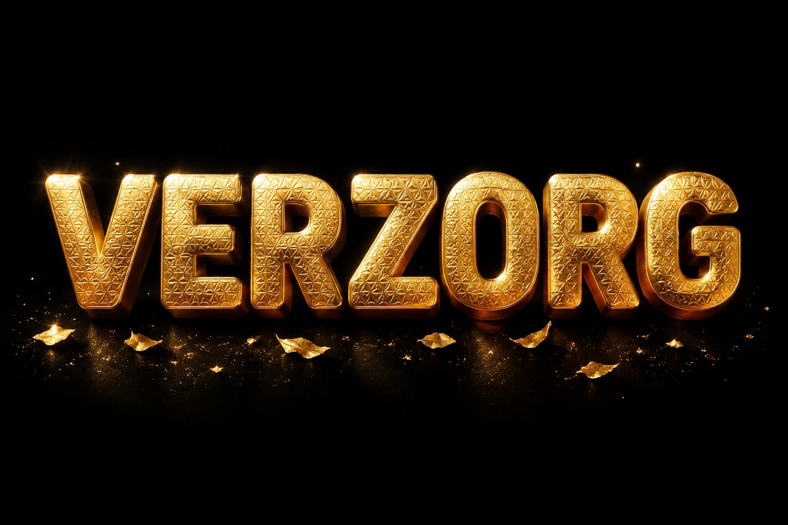 "VERZORG" — Luxury Gold | AI Text Effect Generator