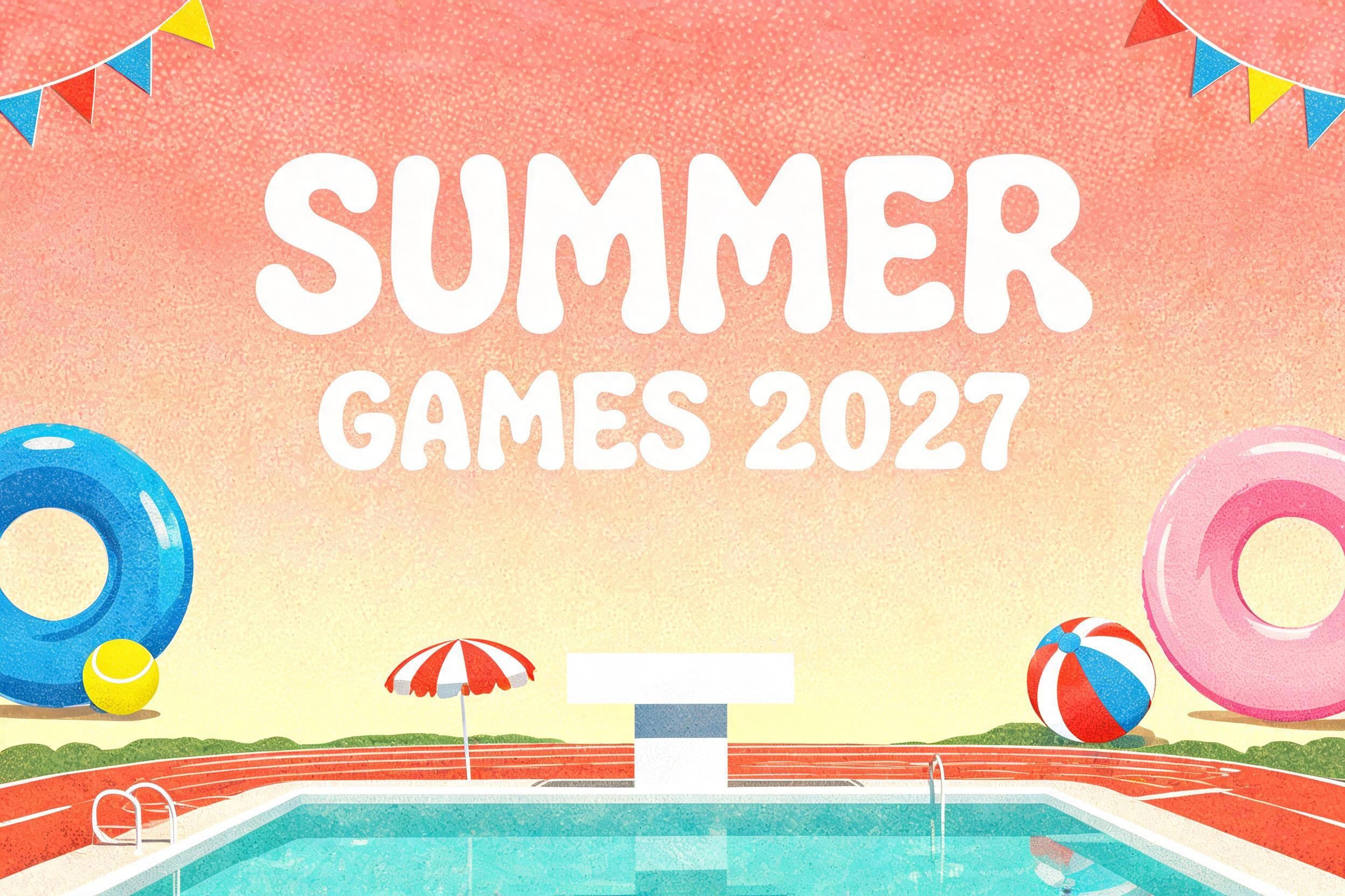 "SUMMER GAMES 2027" —  | AI Text Effect Generator
