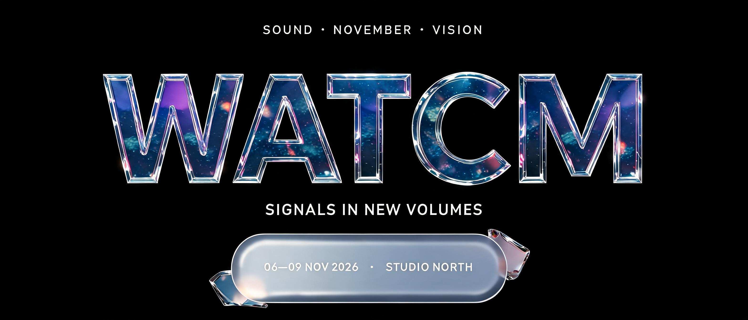 "WATCM" — Glass Morphism | AI Text Effect Generator
