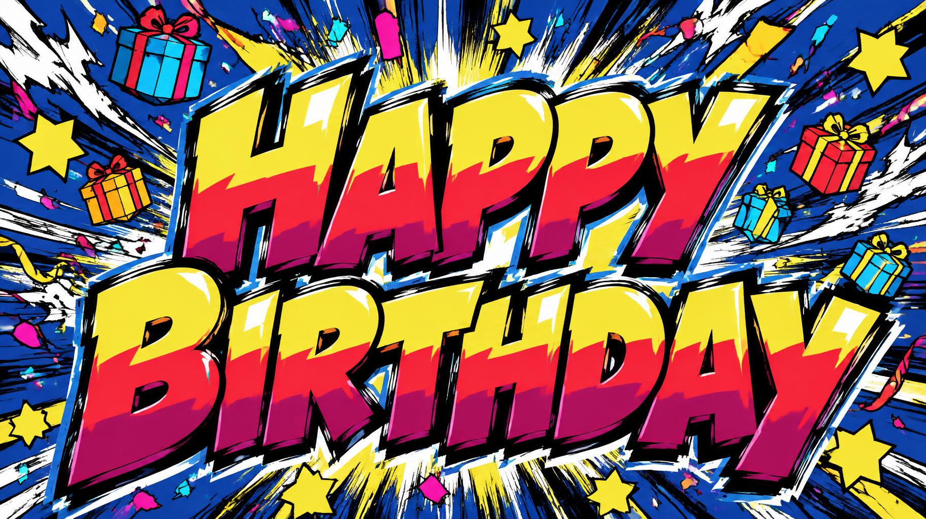 "HAPPY BIRTHDAY" — Anime | AI Text Effect Generator