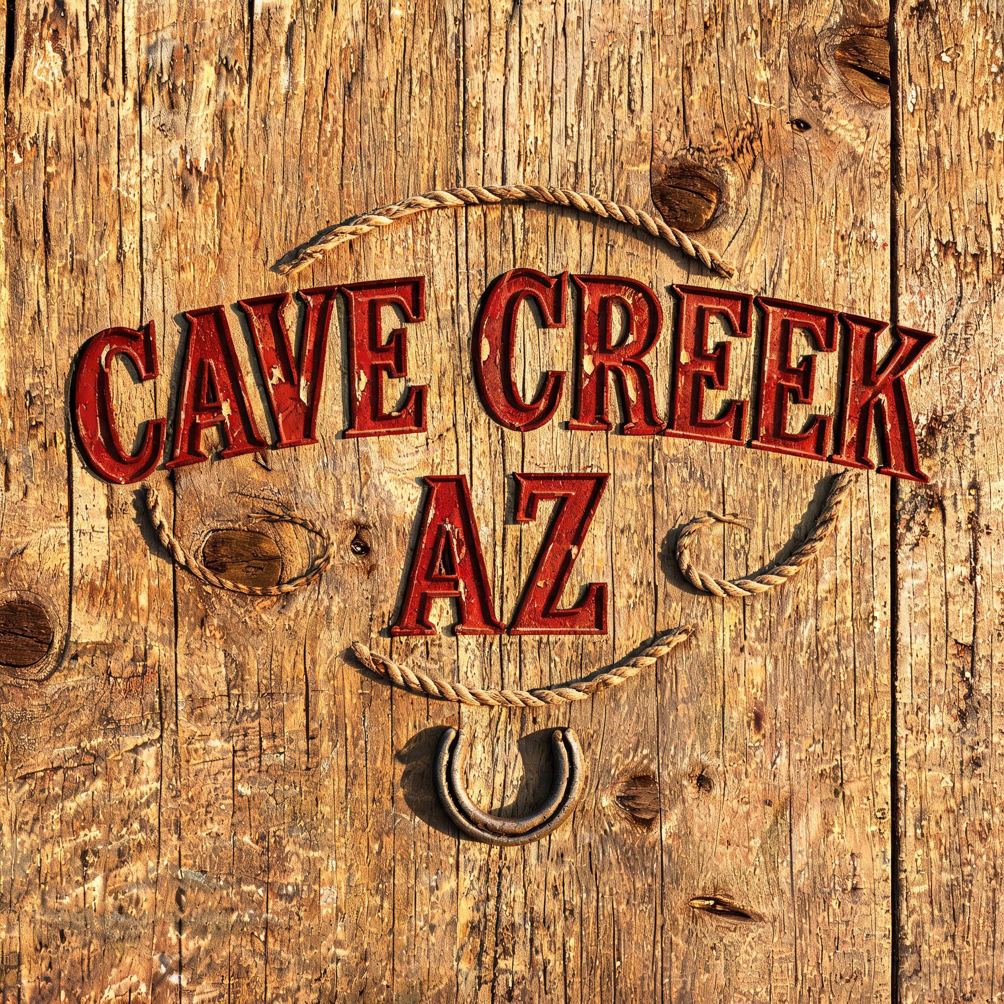 "CAVE CREEK AZ" — Western | AI Text Effect Generator