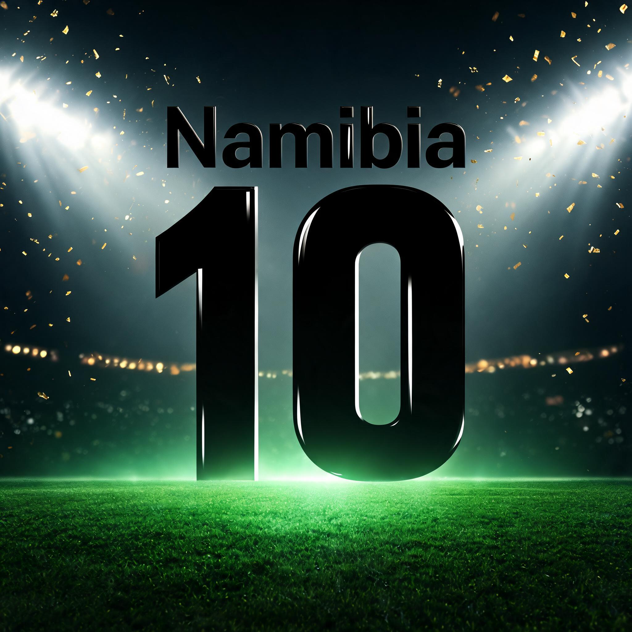 "Namibia
10" — Sports Football | AI Text Effect Generator