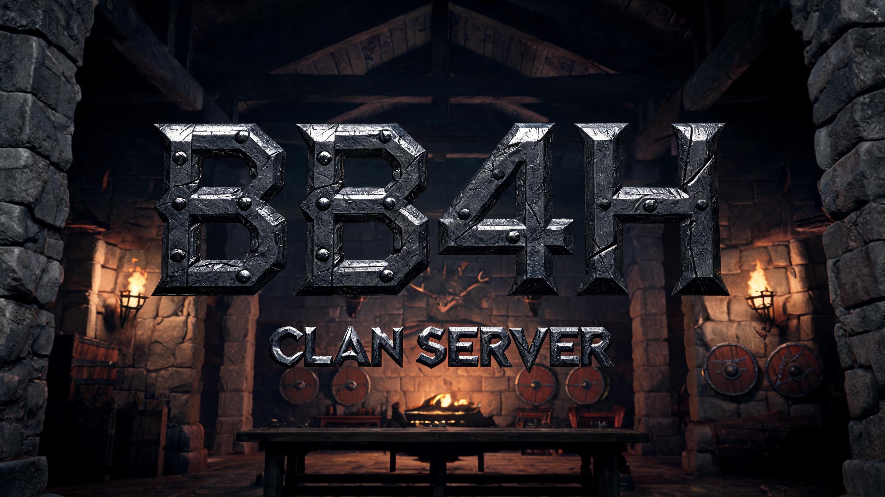 "BB4H Clan Server" — Viking | AI Text Effect Generator