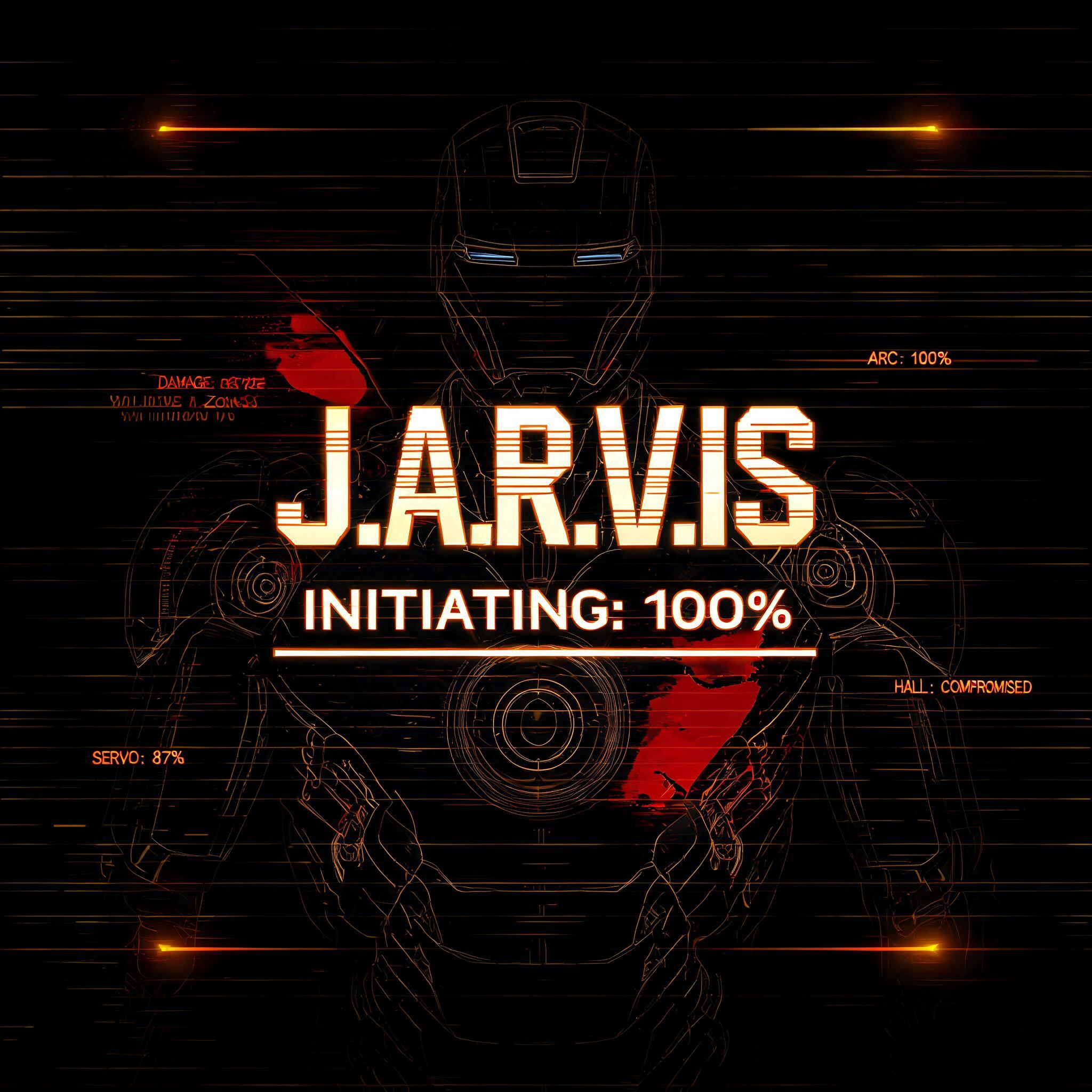 "J.A.R.V.I.S
INITIATING: 100%" — Cyberpunk Tech Hud | AI Text Effect Generator