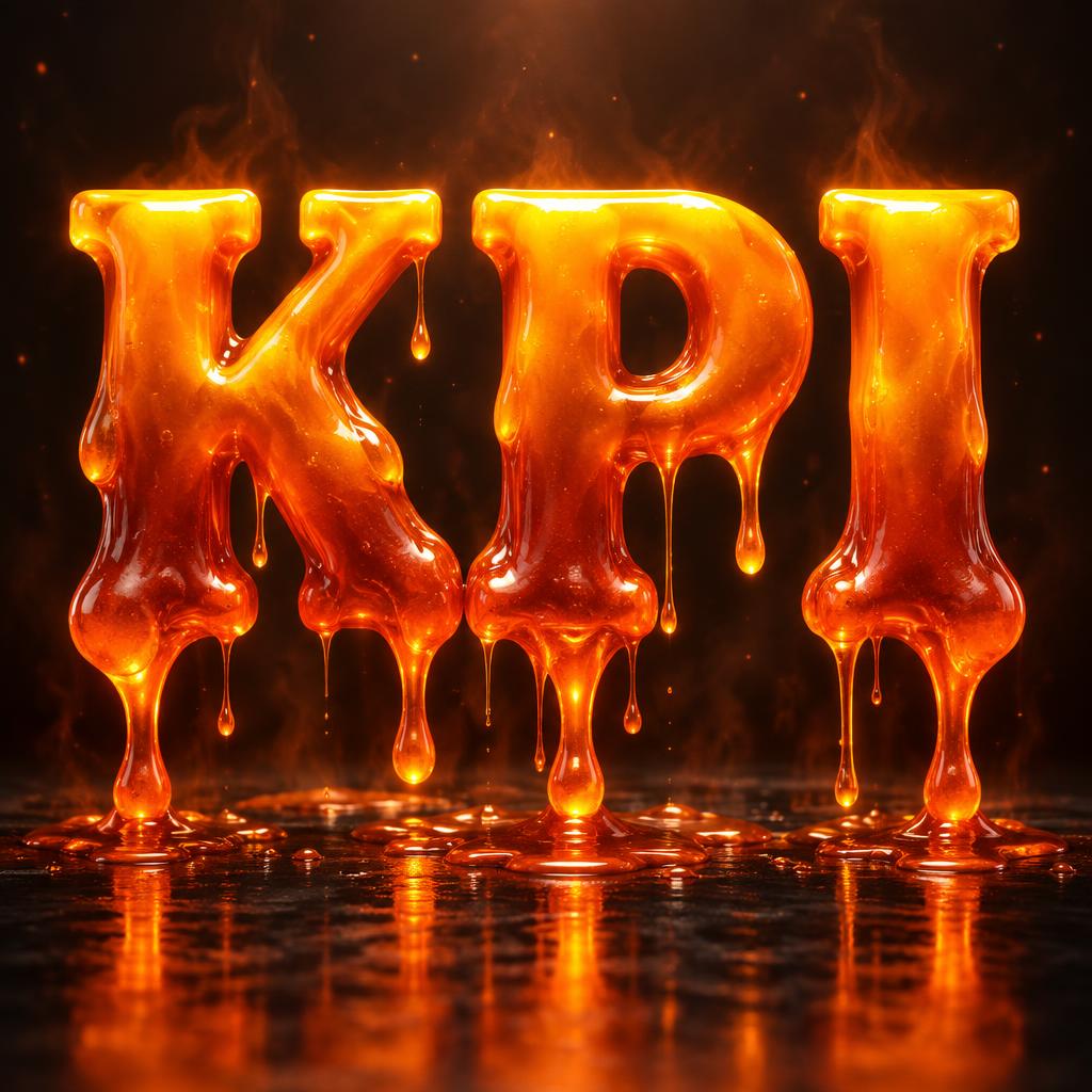 "KPI" — Drip Font Melting | AI Text Effect Generator