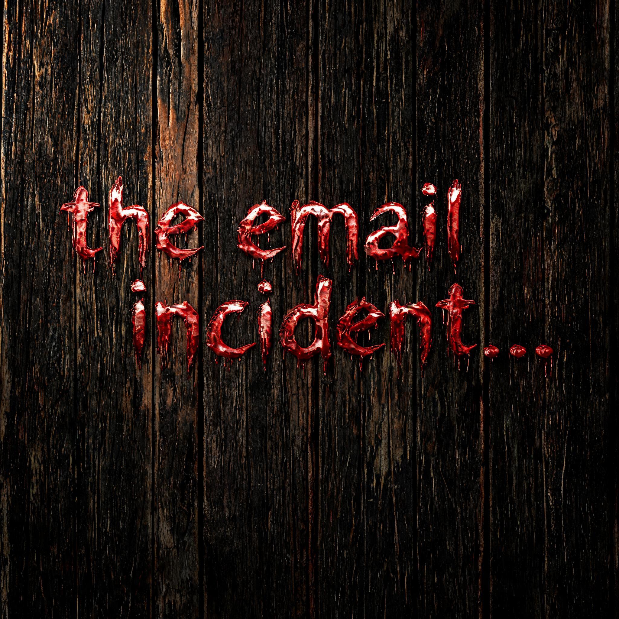 "the email incident..." — Drip Font Blood | AI Text Effect Generator