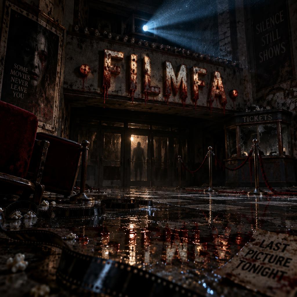 ". FILMFA ." — Cinematic Horror | AI Text Effect Generator