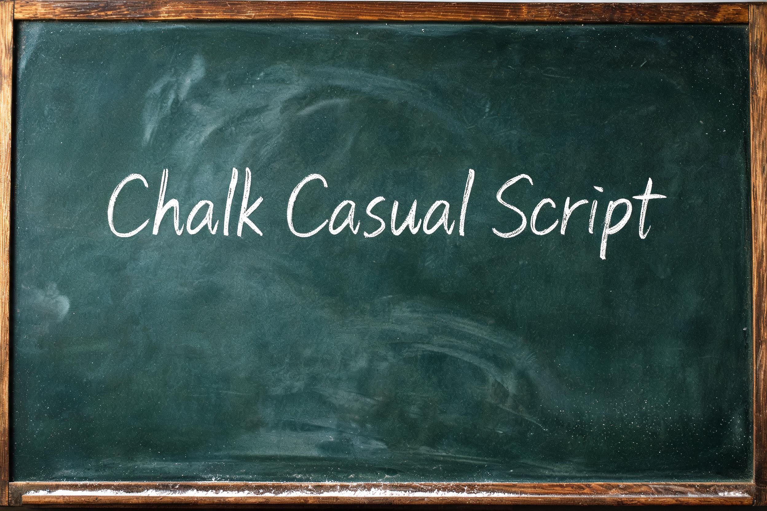 "Chalk Casual Script" —  | AI Text Effect Generator