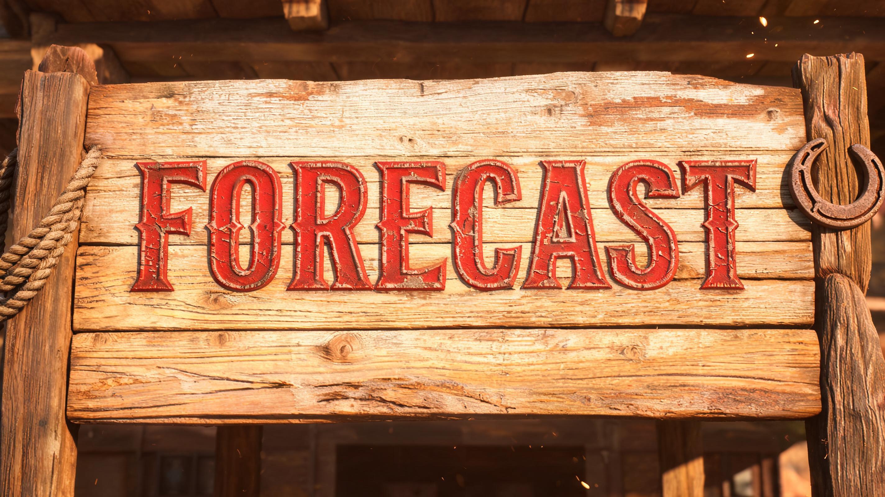 "FORECAST" — Western | AI Text Effect Generator