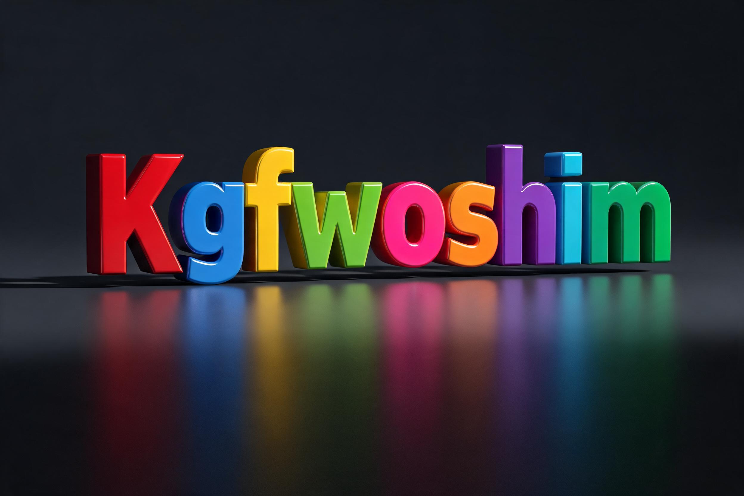 "Kgfwoshim" — 3d Bold | AI Text Effect Generator