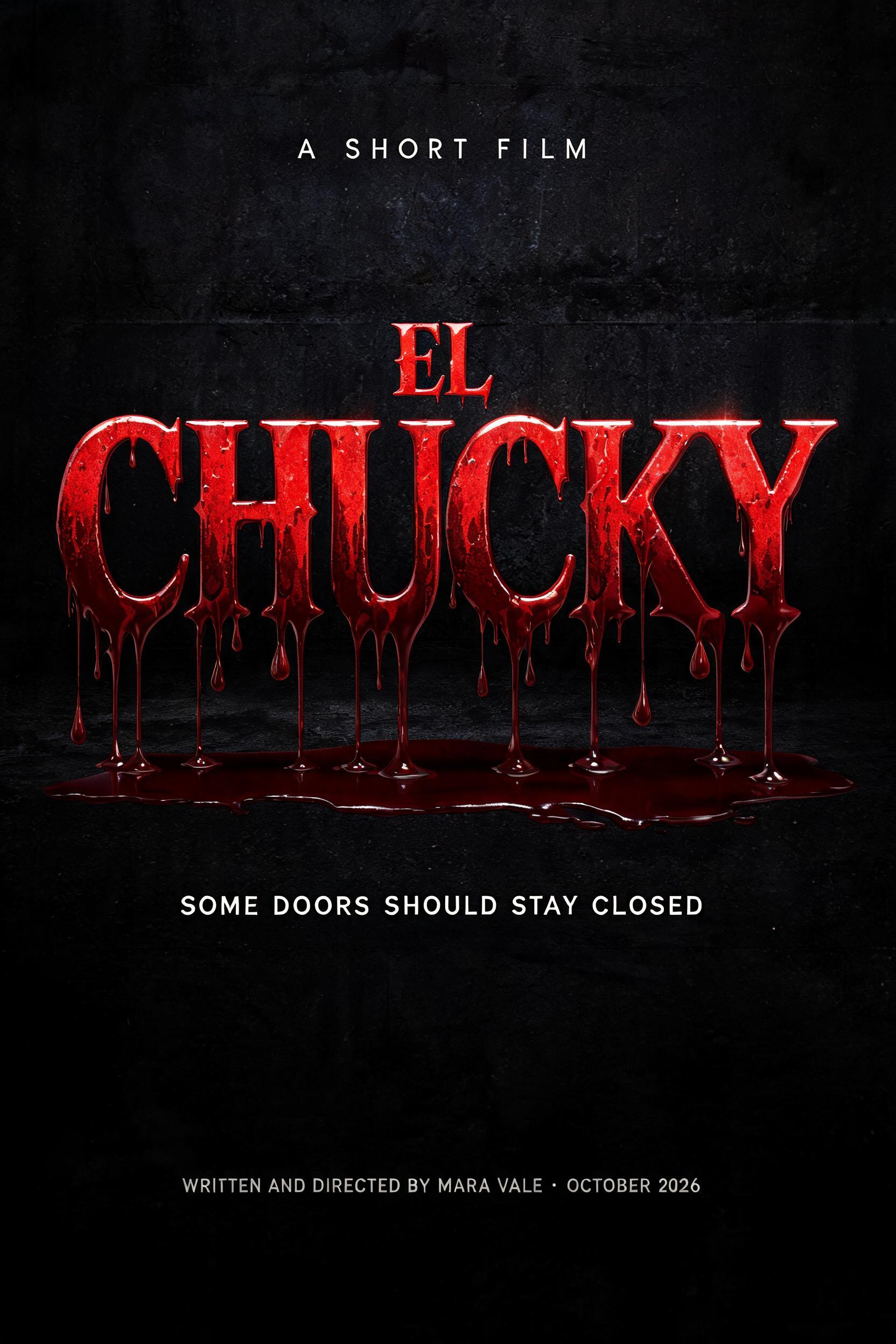 "EL CHUCKY" — Drip Font Blood | AI Text Effect Generator