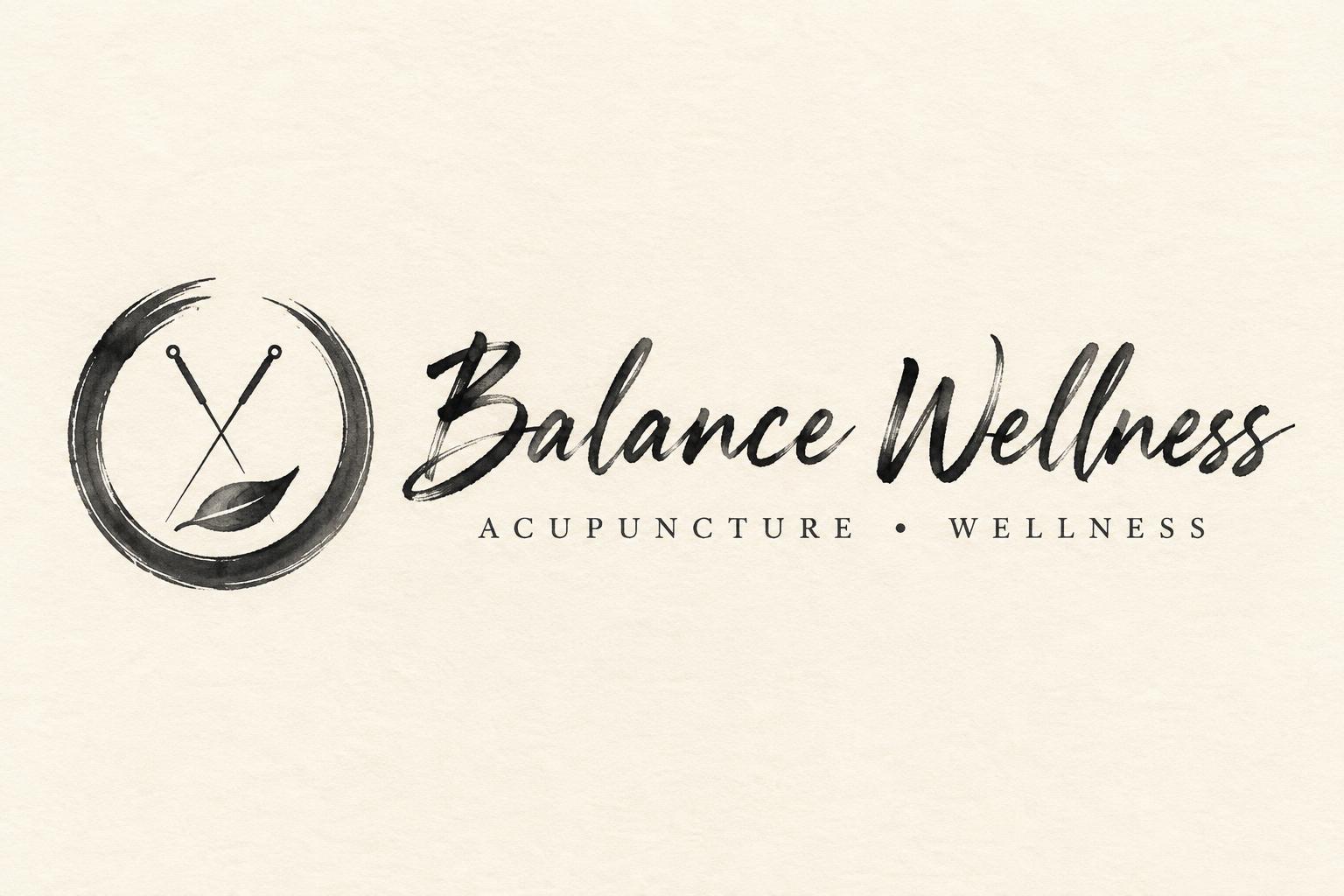 "Balance Wellness
ACUPUNCTURE • WELLNESS" — Brush Chinese Ink | AI Text Effect Generator