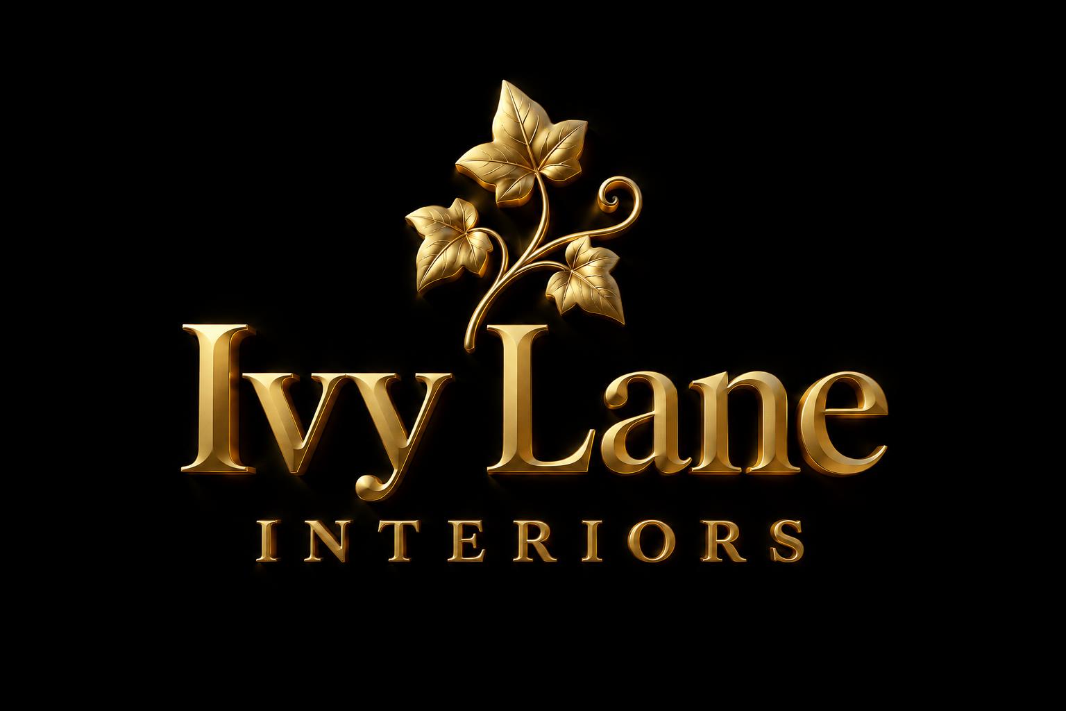 "Ivy Lane
Interiors" — 3d Bold Gold | AI Text Effect Generator