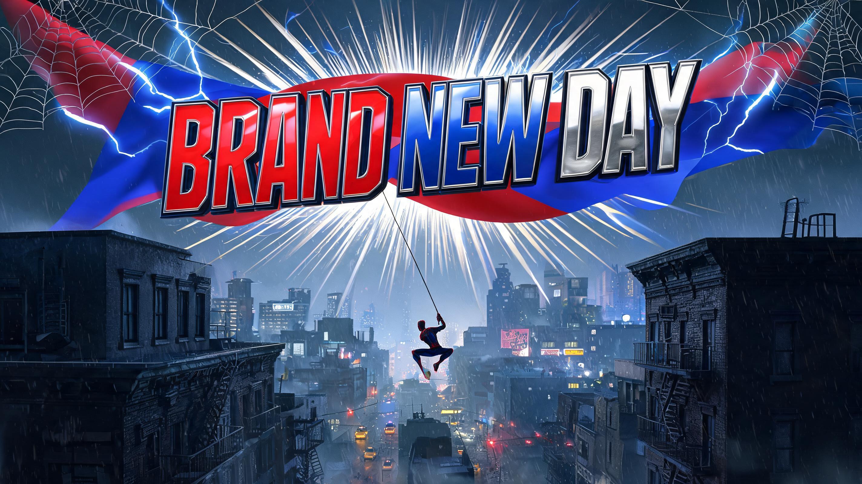 "BRAND NEW DAY" — Spider Hero | AI Text Effect Generator