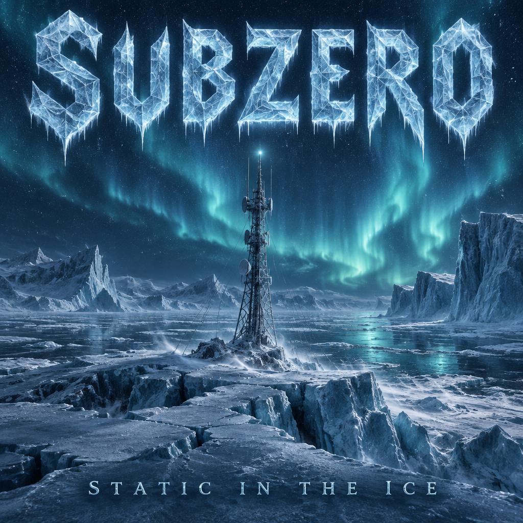 "SUBZERO
STATIC IN THE ICE" — Glass Frozen | AI Text Effect Generator