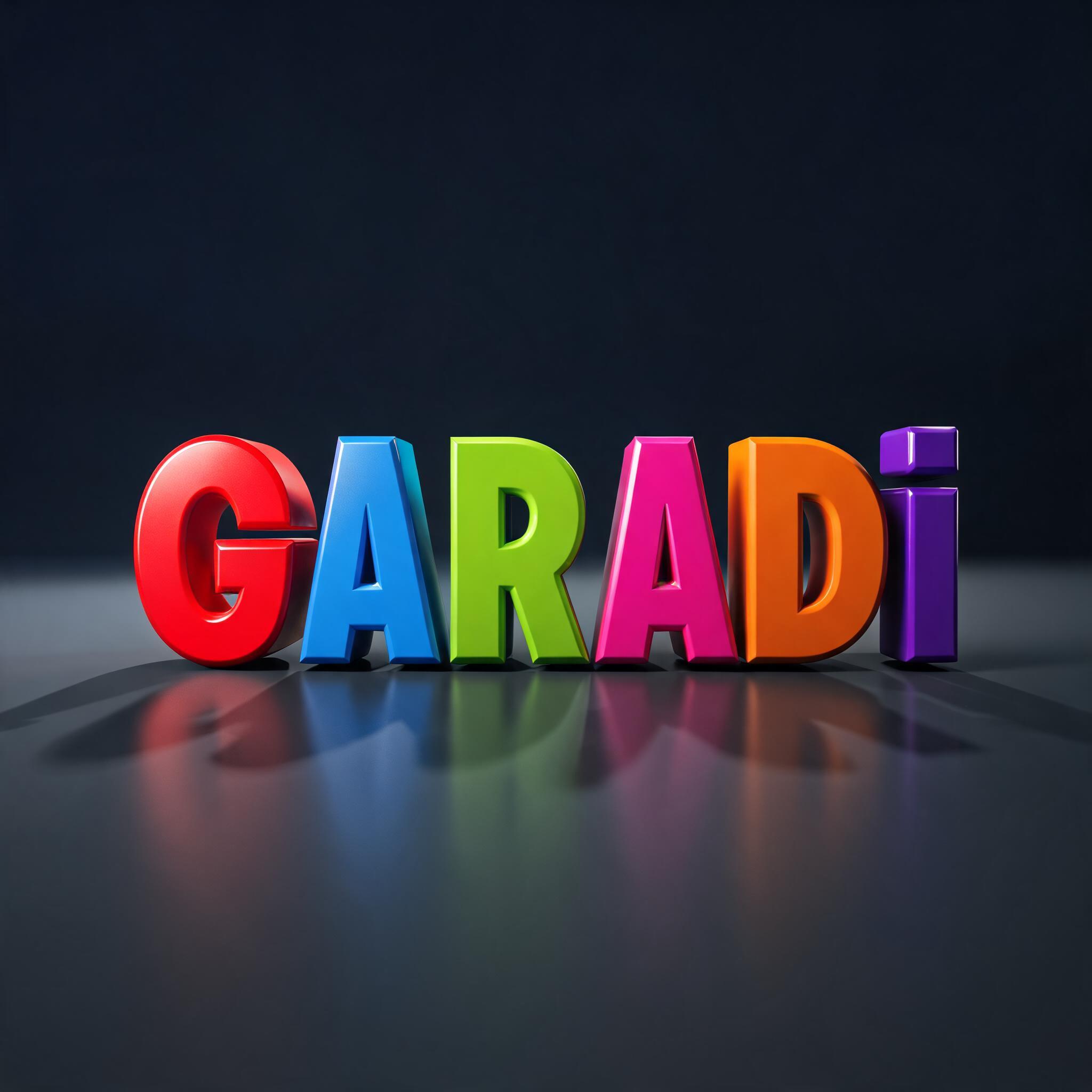 "GARADi" — 3d Bold | AI Text Effect Generator