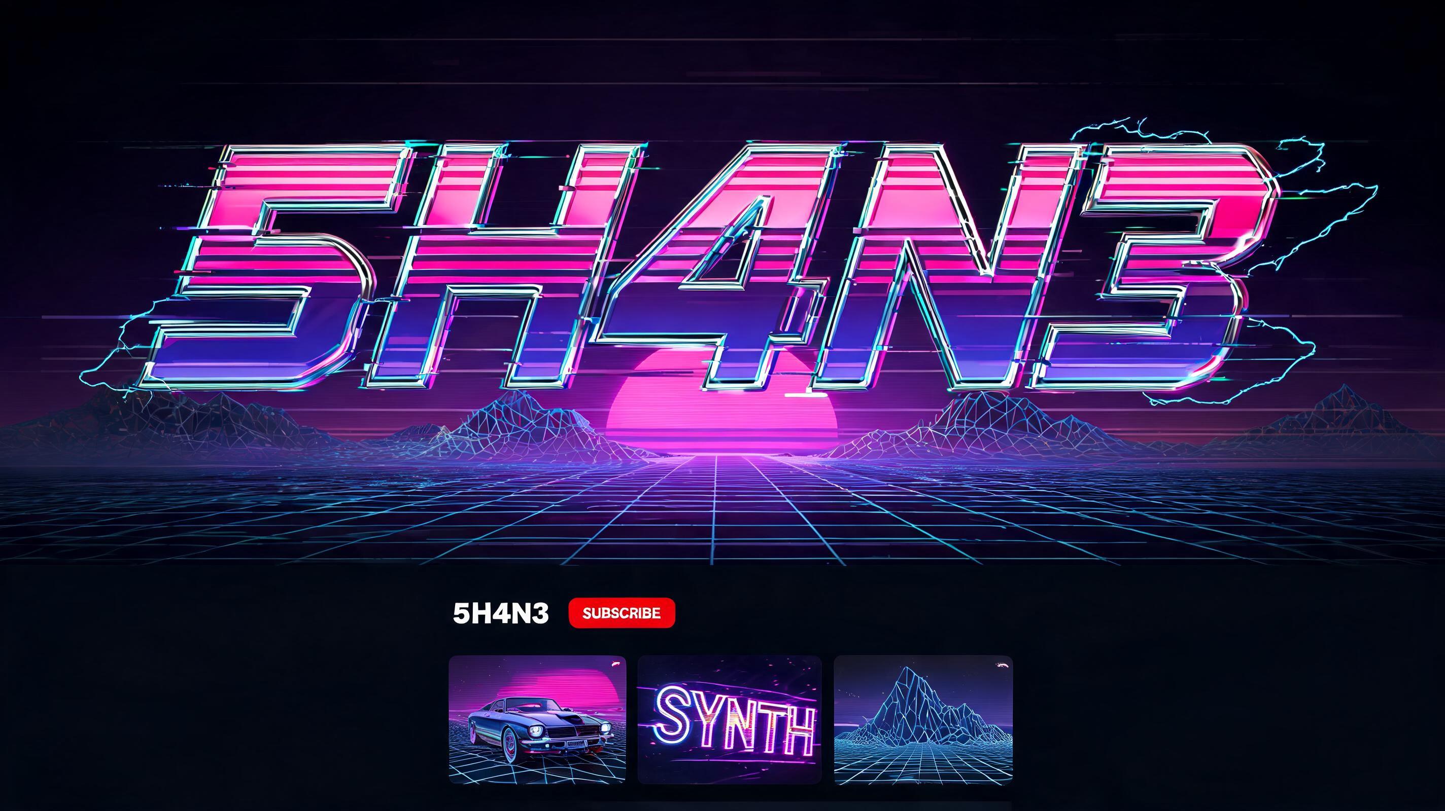 "5H4N3" — Cyberpunk | AI Text Effect Generator