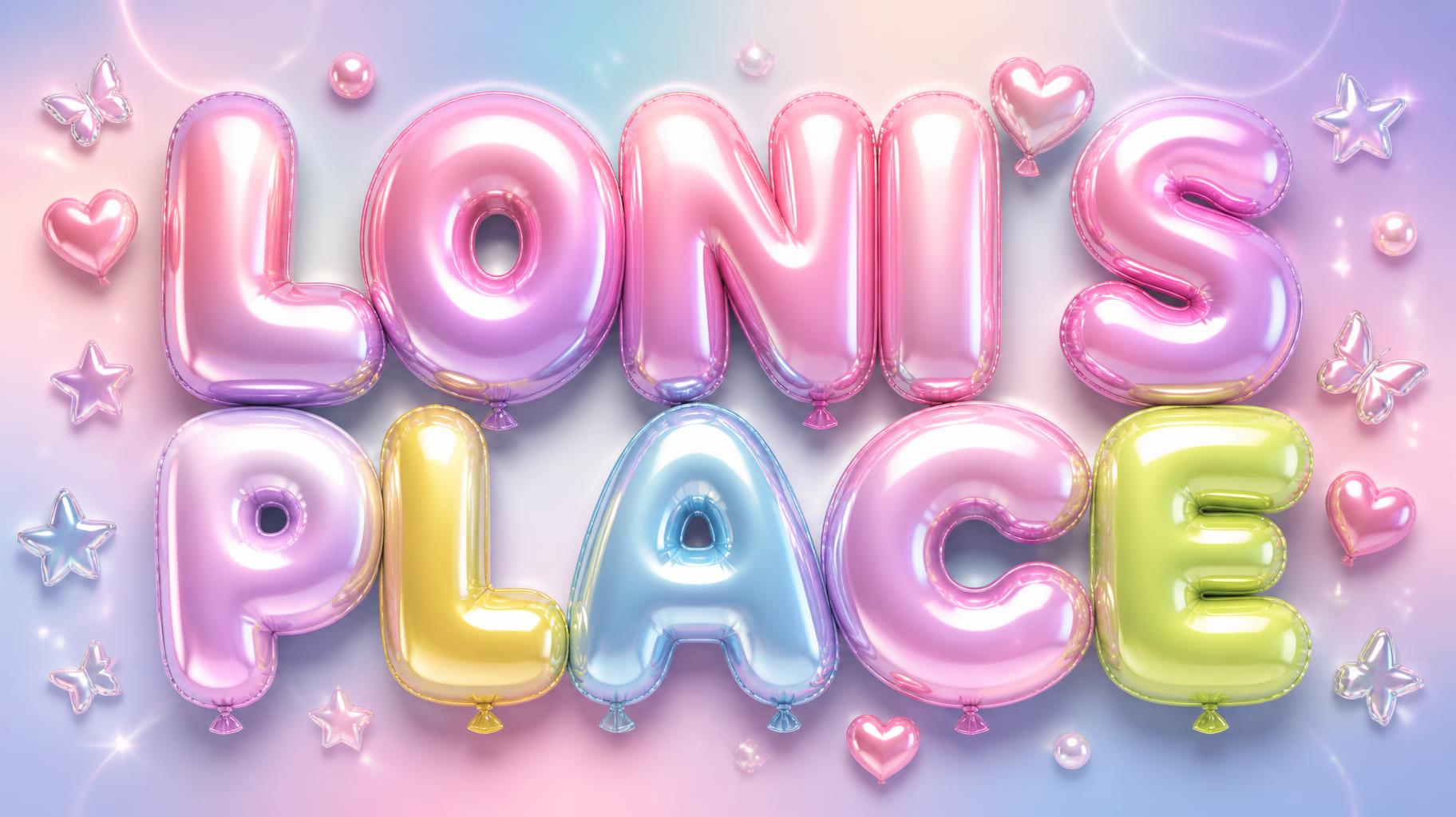 "LONI’S PLACE" — Y2k Bubbly | AI Text Effect Generator