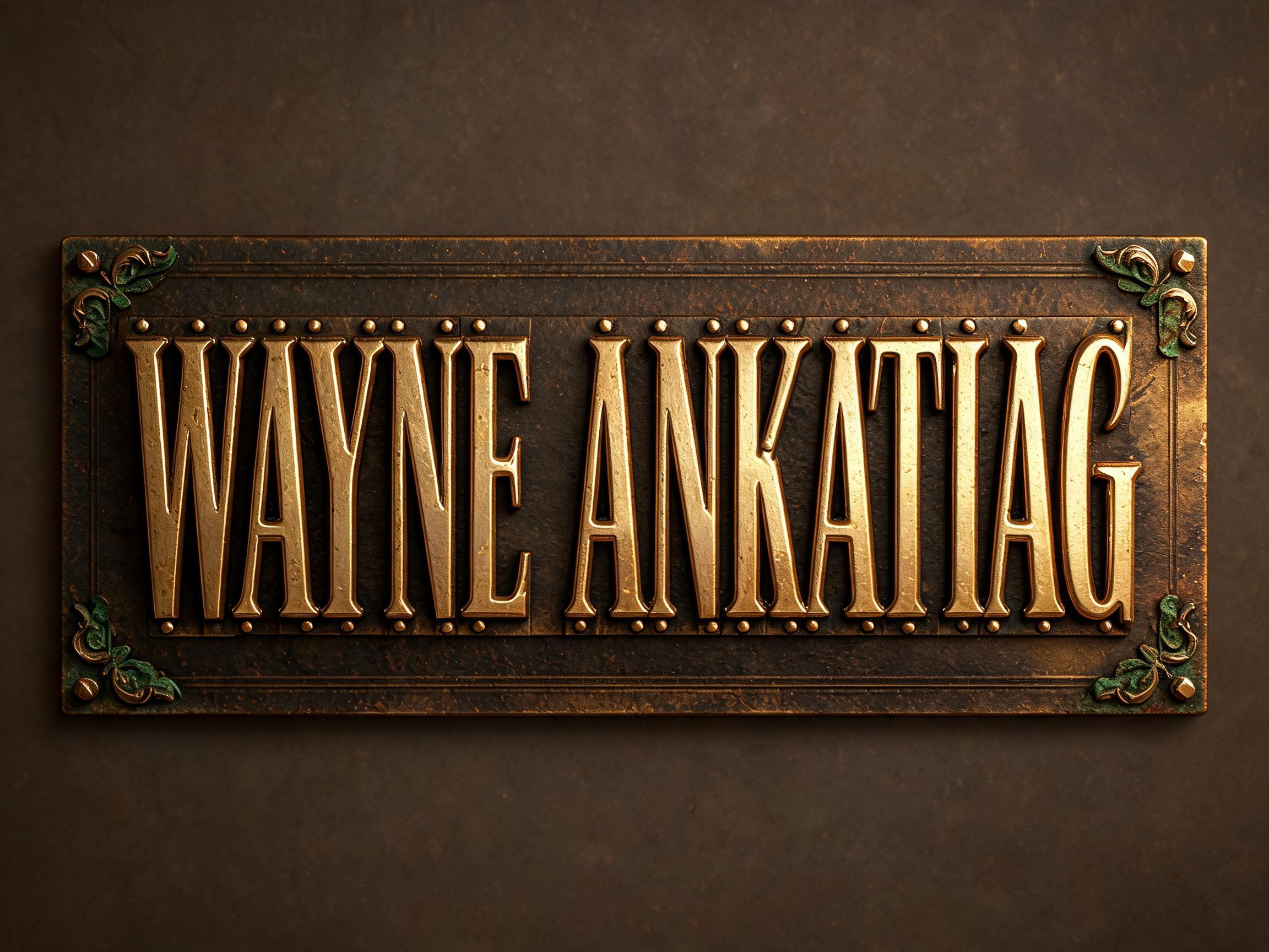 "Wayne Ankatiag" —  | AI Text Effect Generator