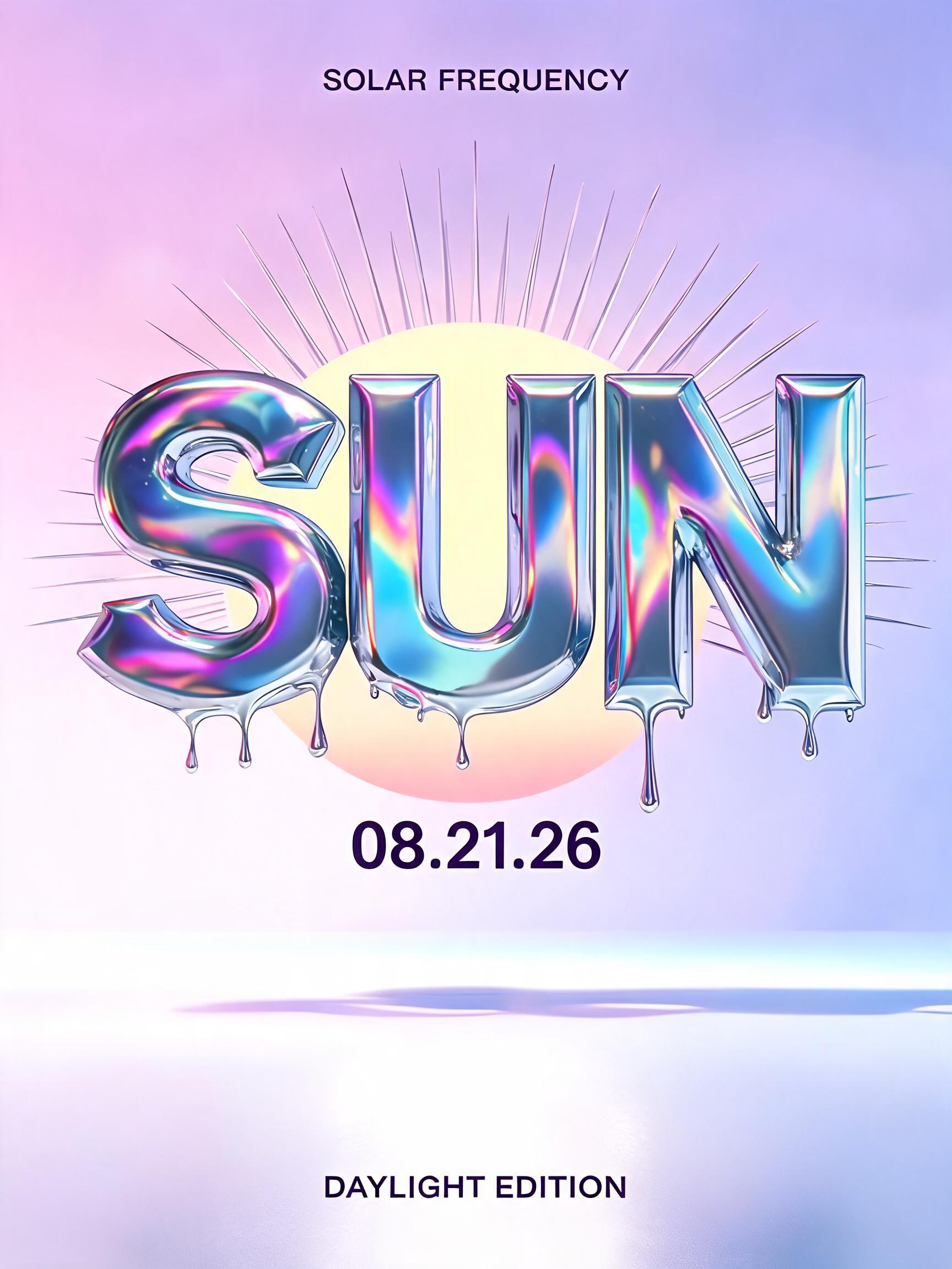 "SUN" — Y2k Liquid | AI Text Effect Generator