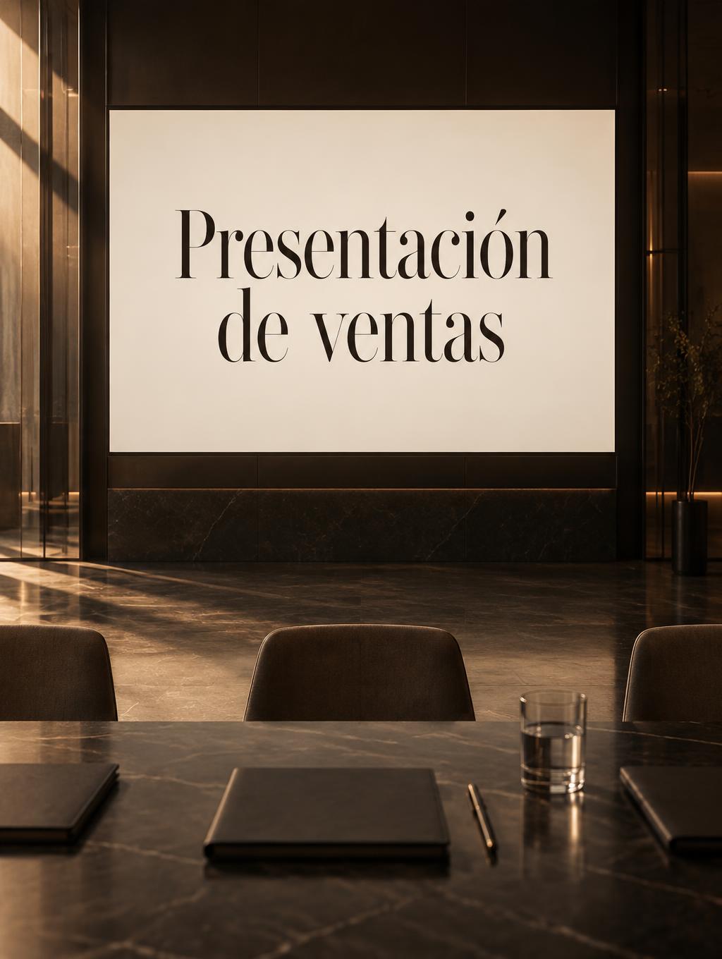 "Presentación de ventas" —  | AI Text Effect Generator