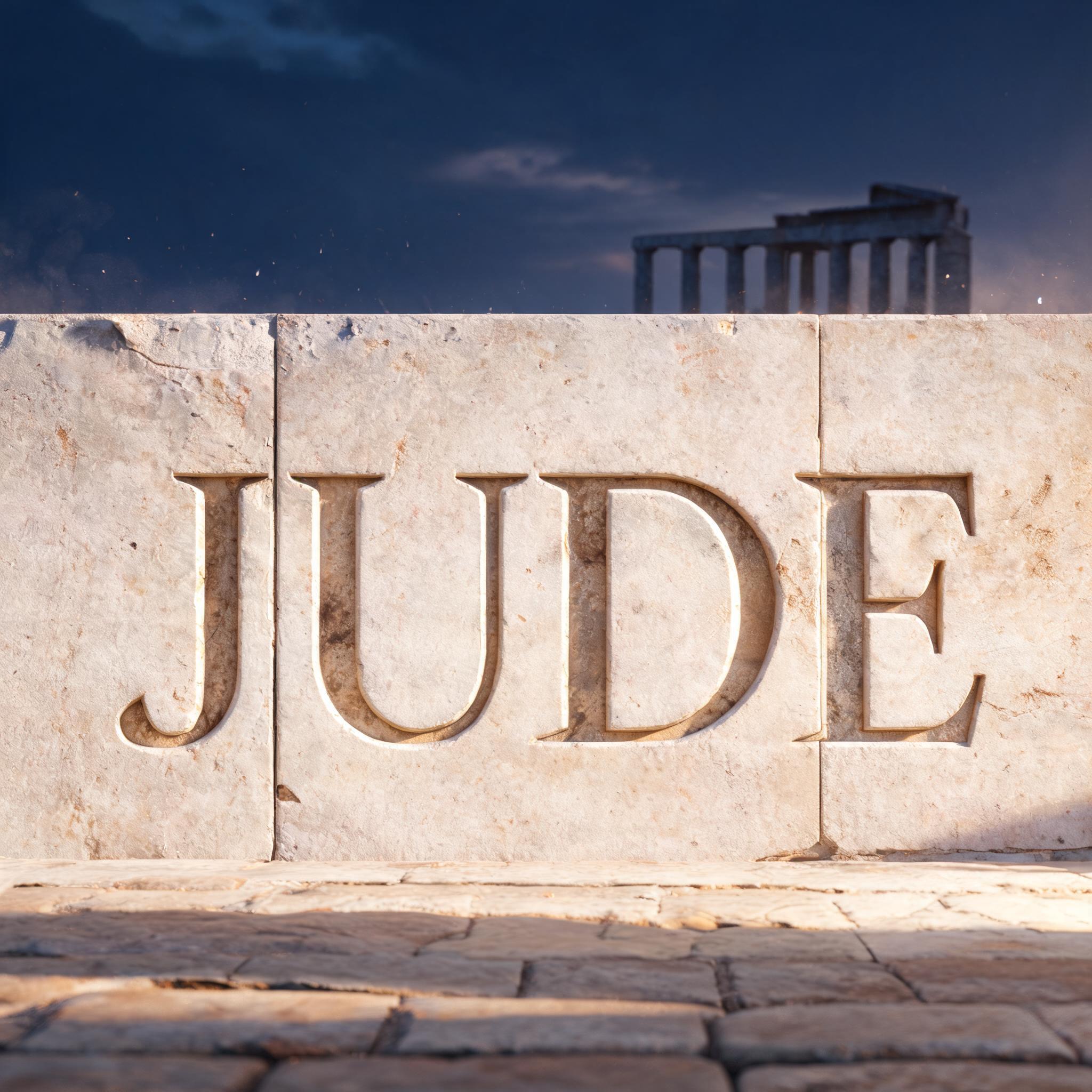 "JUDE" —  | AI Text Effect Generator