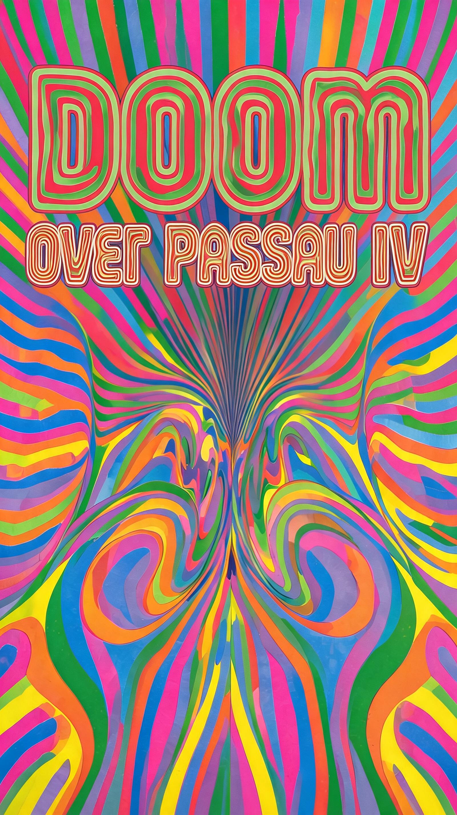 "Doom over Passau IV" — Psychedelic text effect