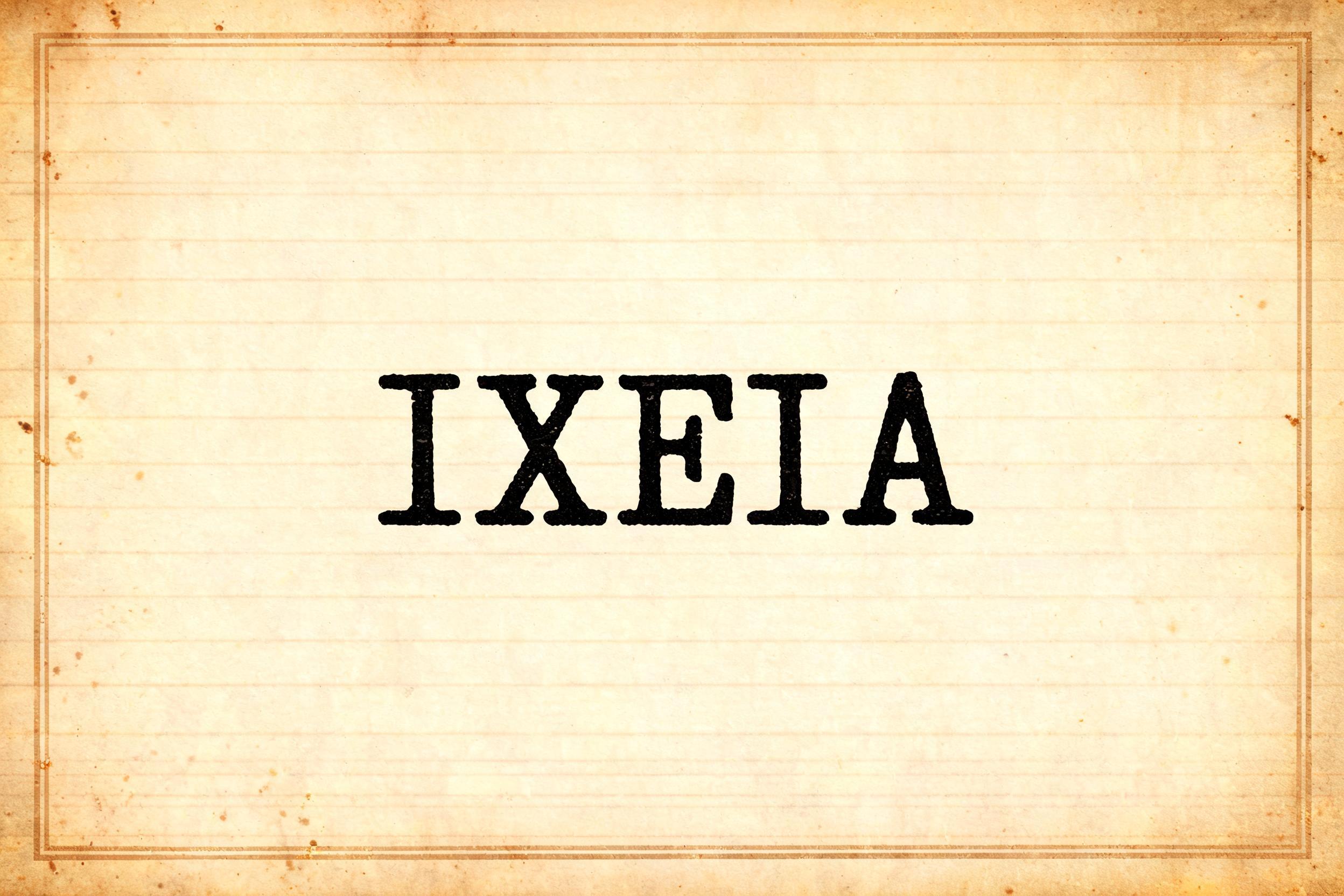 "Ixeia" —  | AI Text Effect Generator