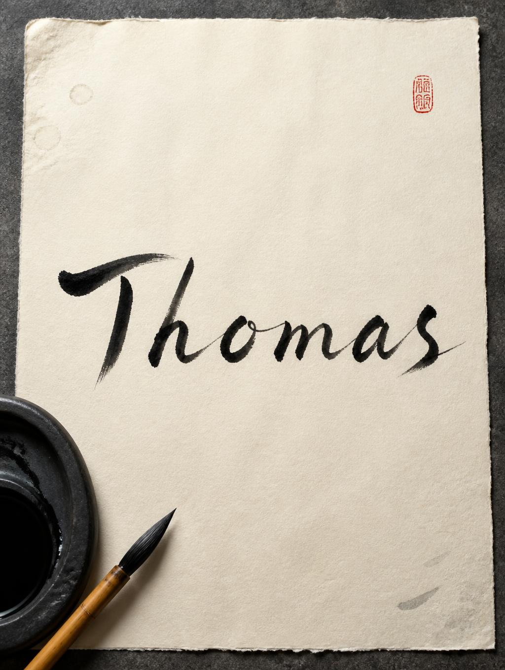 "Thomas" —  | AI Text Effect Generator