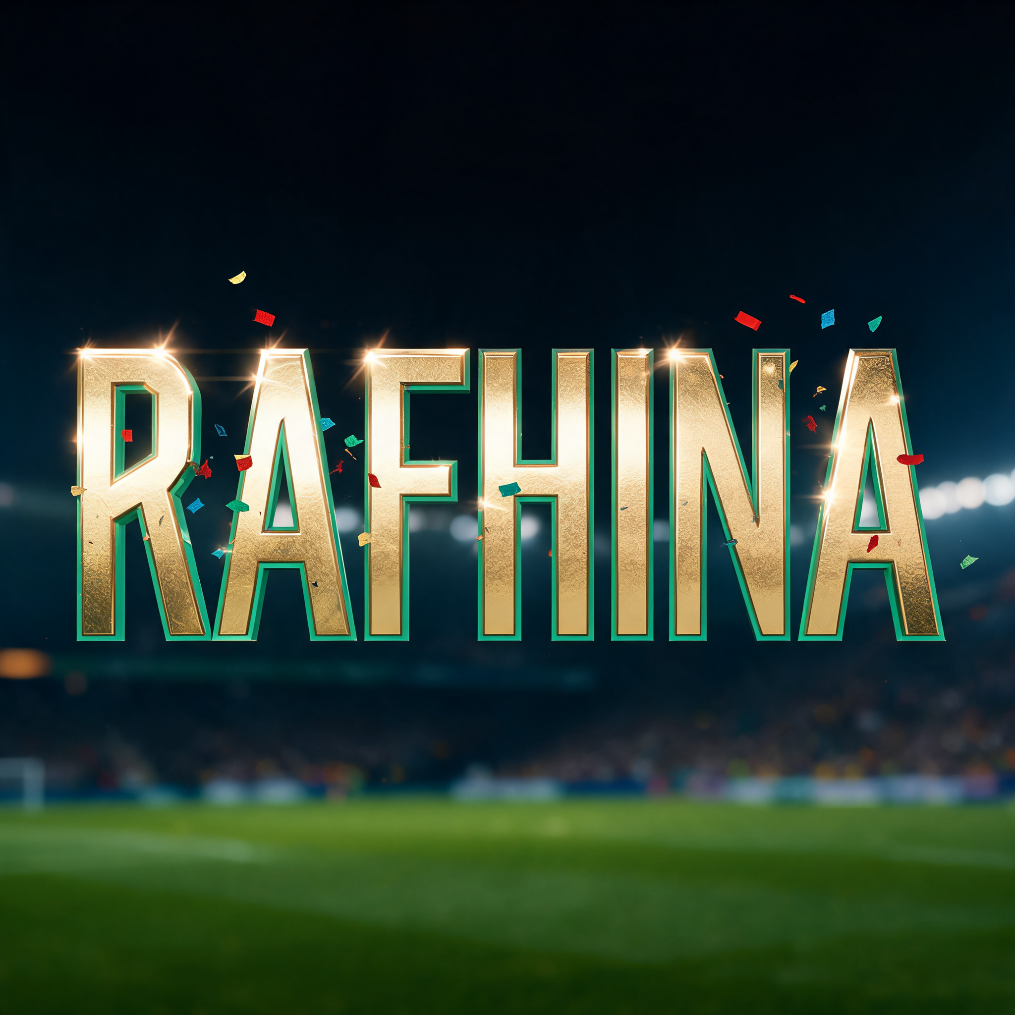 "RAFHINA" — Sports Football | AI Text Effect Generator