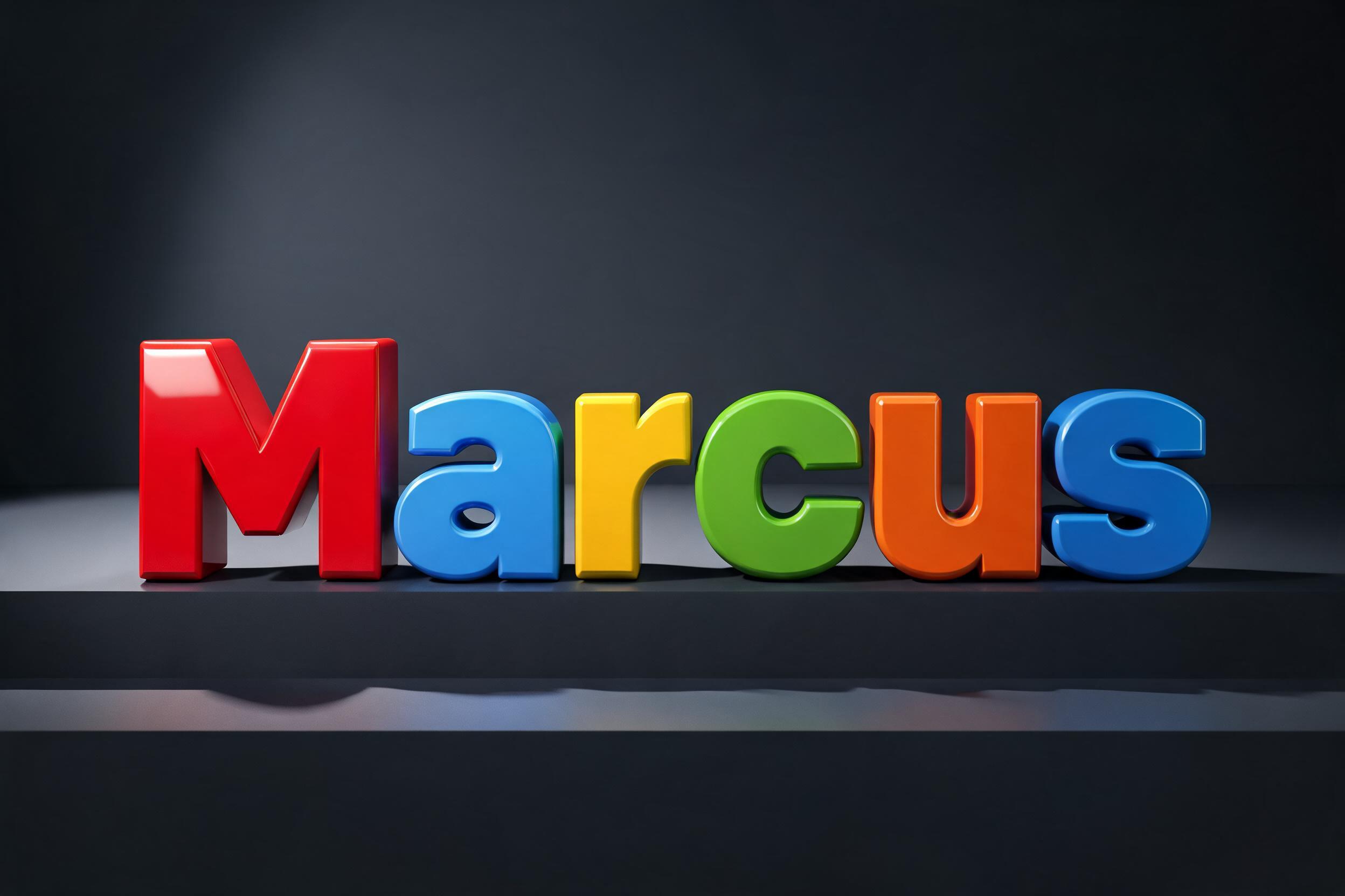 "Marcus" — 3d Bold | AI Text Effect Generator