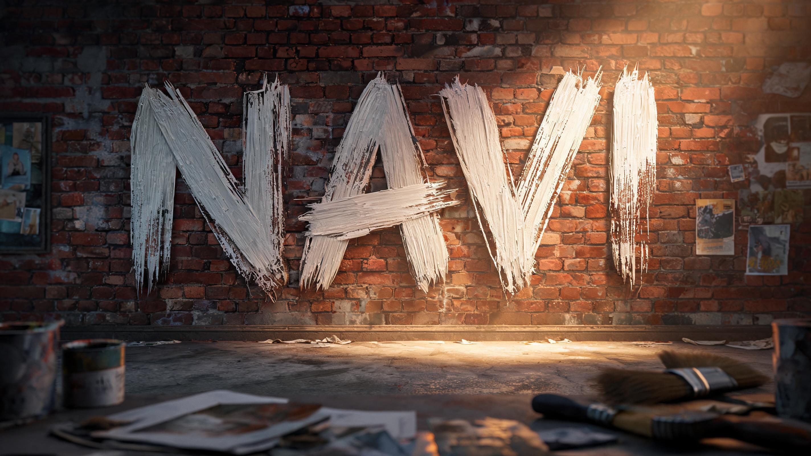 "NAVI
" — Brush Dry text effect