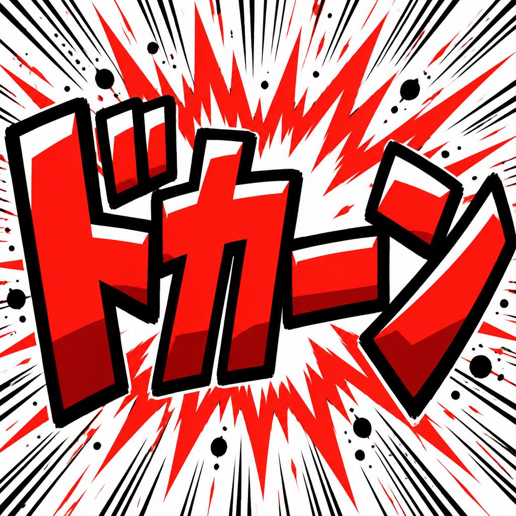 "ドカーン" — Anime | AI Text Effect Generator