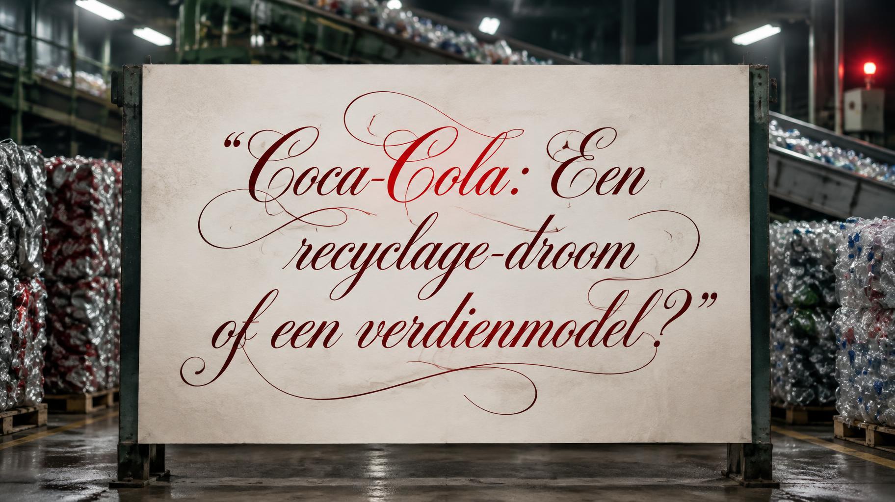"Coca-Cola: Een recyclage-droom of een verdienmodel?" —  | AI Text Effect Generator