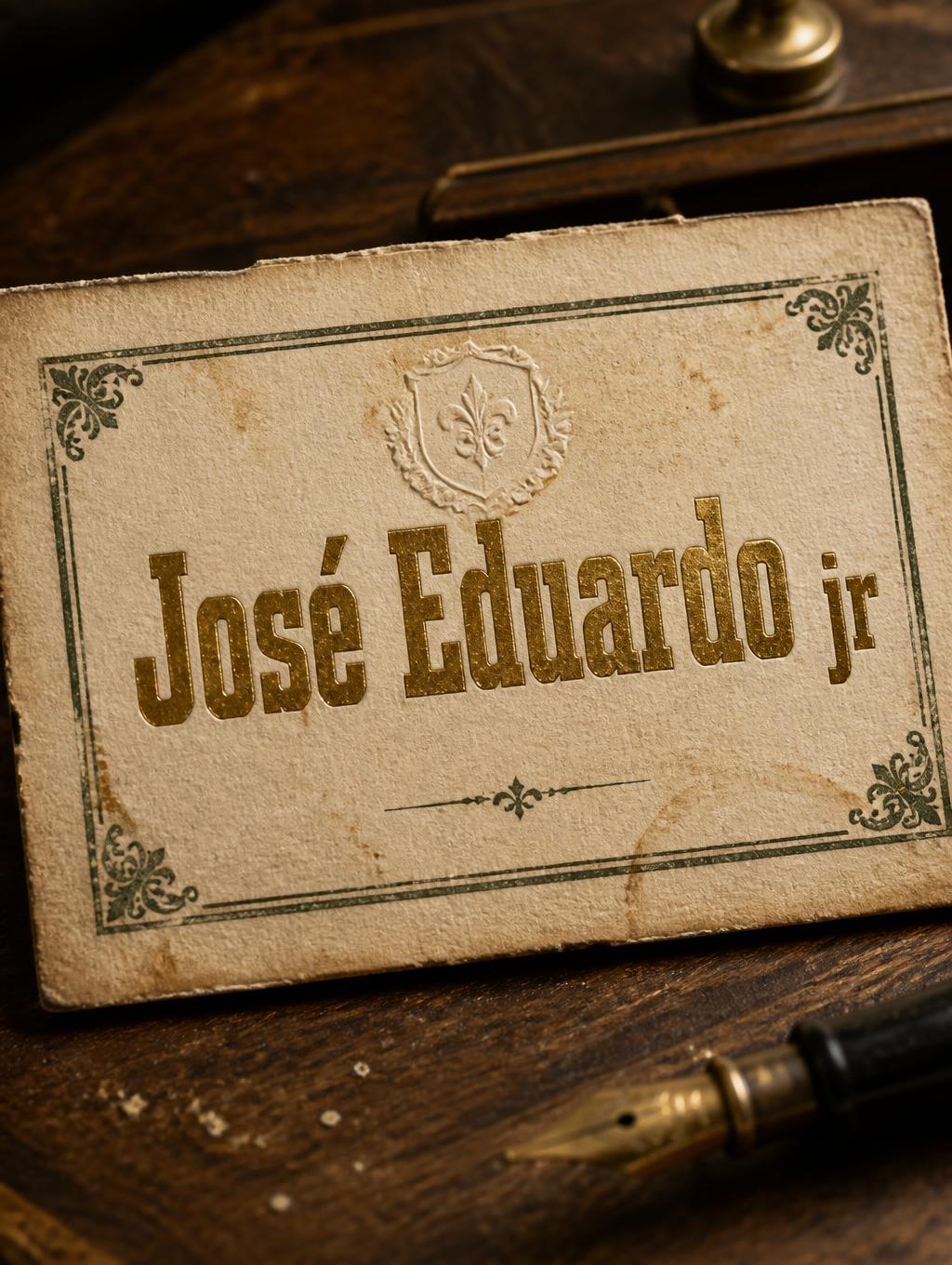 "José Eduardo jr" — Vintage | AI Text Effect Generator