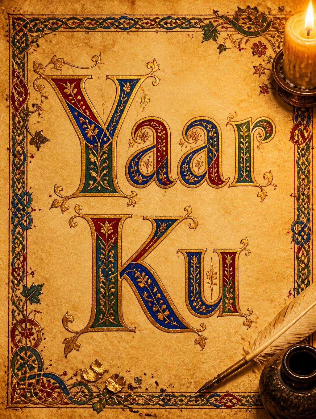 "Yaar Ku" — Medieval | AI Text Effect Generator