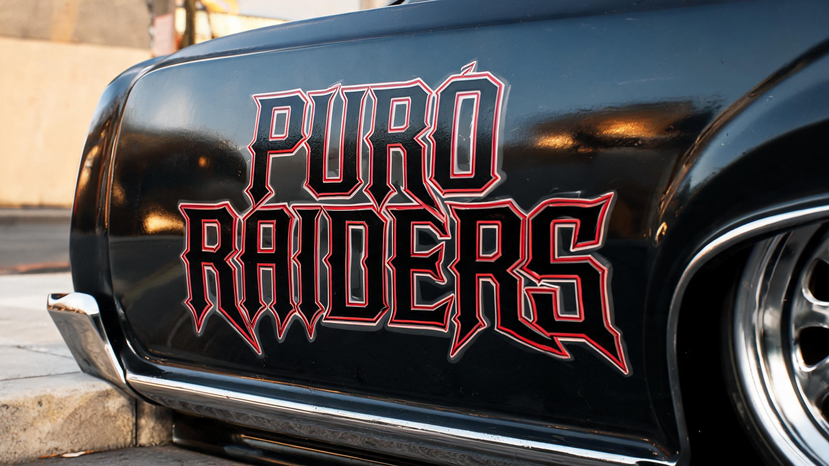 "PURO RAIDERS" — Chicano | AI Text Effect Generator