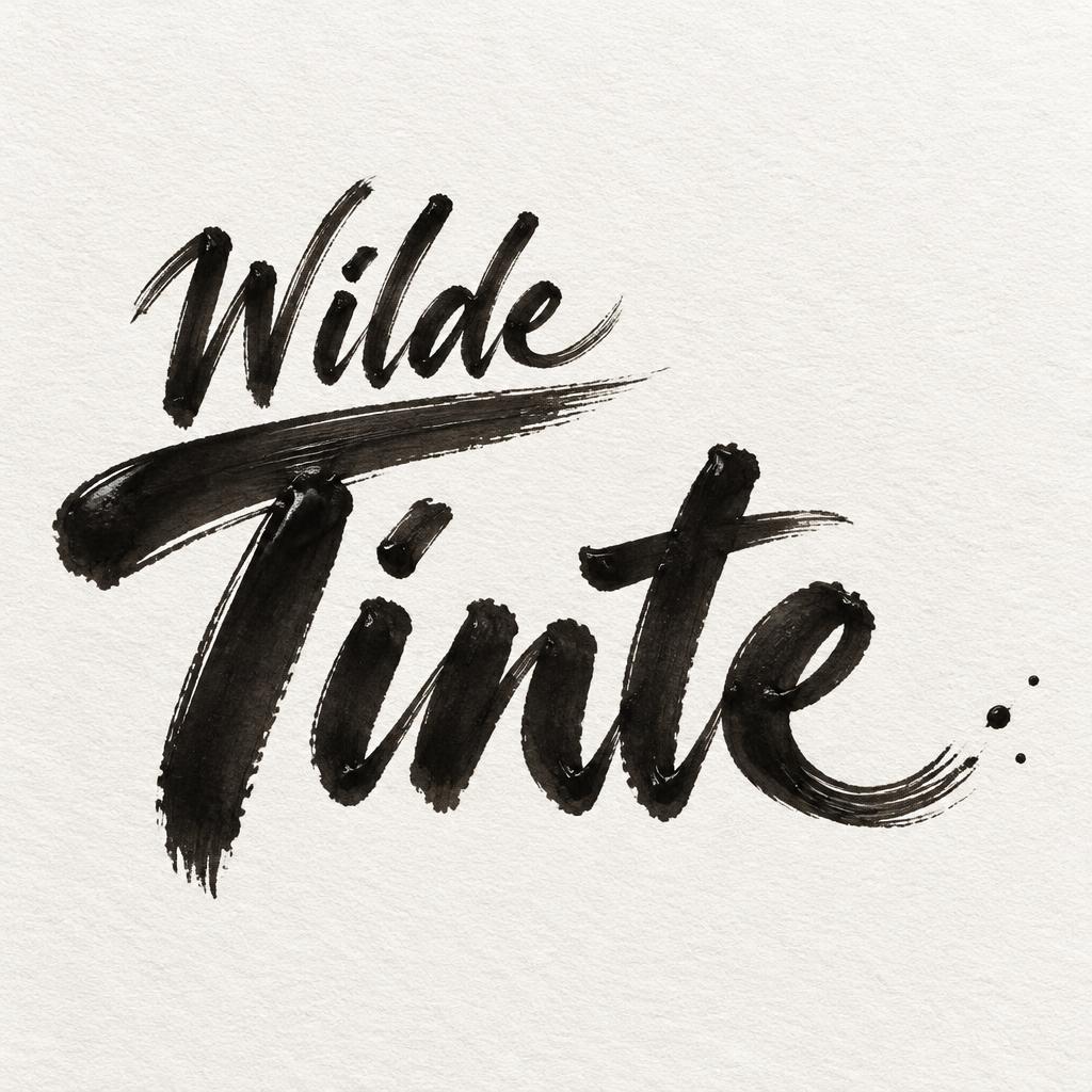 "Wilde Tinte" — Brush Stroke | AI Text Effect Generator
