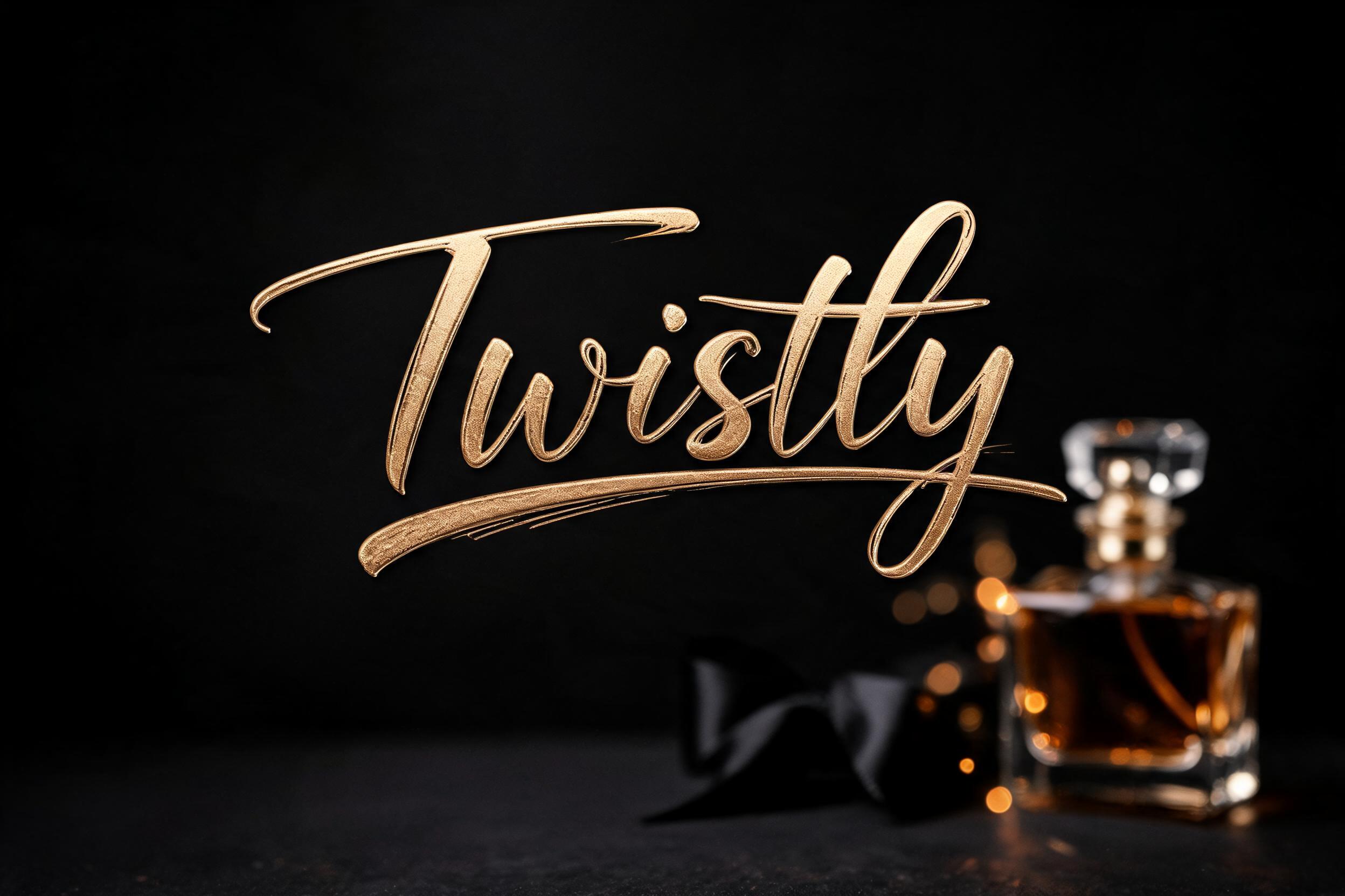 "Twistly" — Elegant Script | AI Text Effect Generator