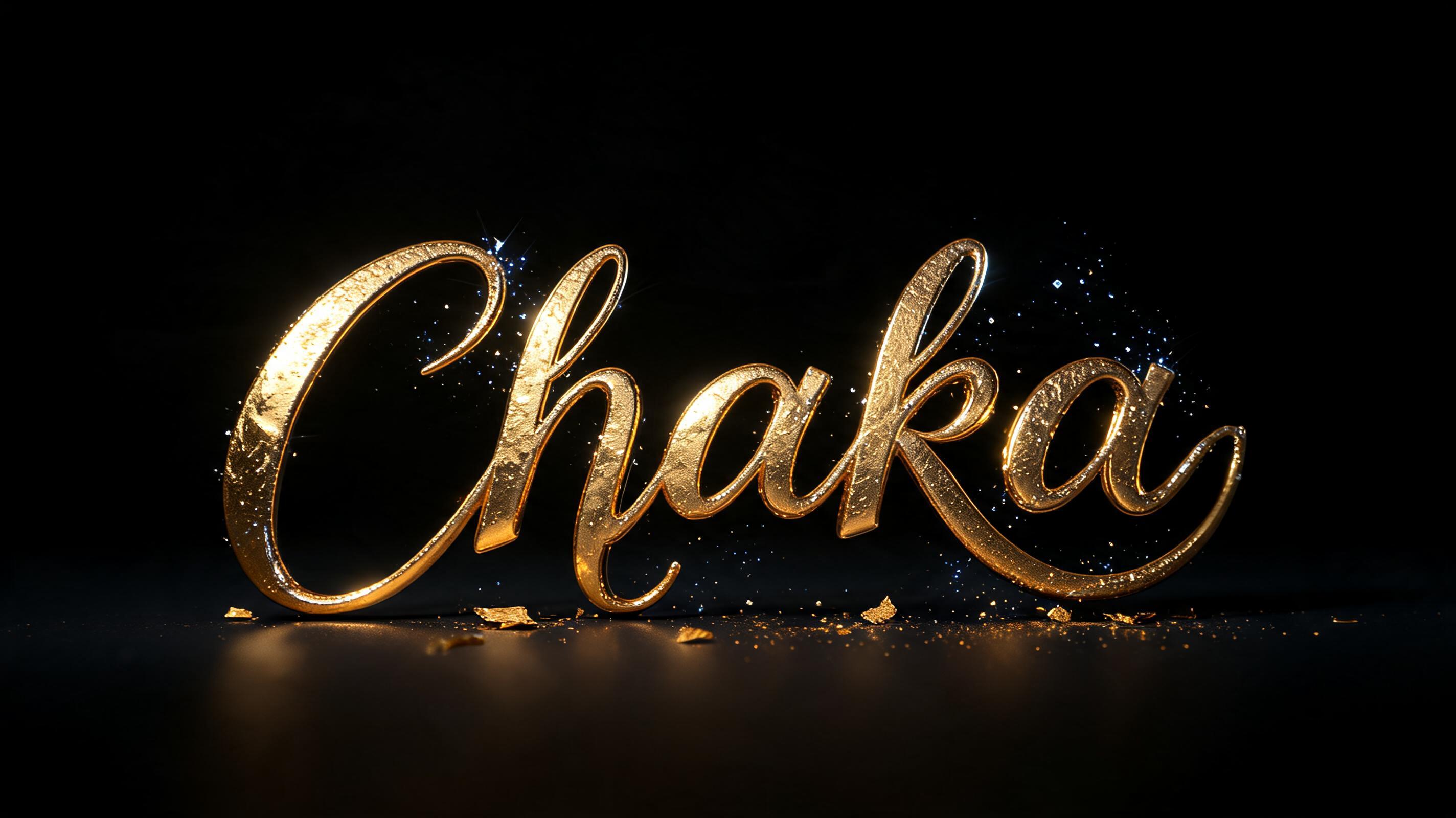 "Chaka" — Luxury Gold | AI Text Effect Generator