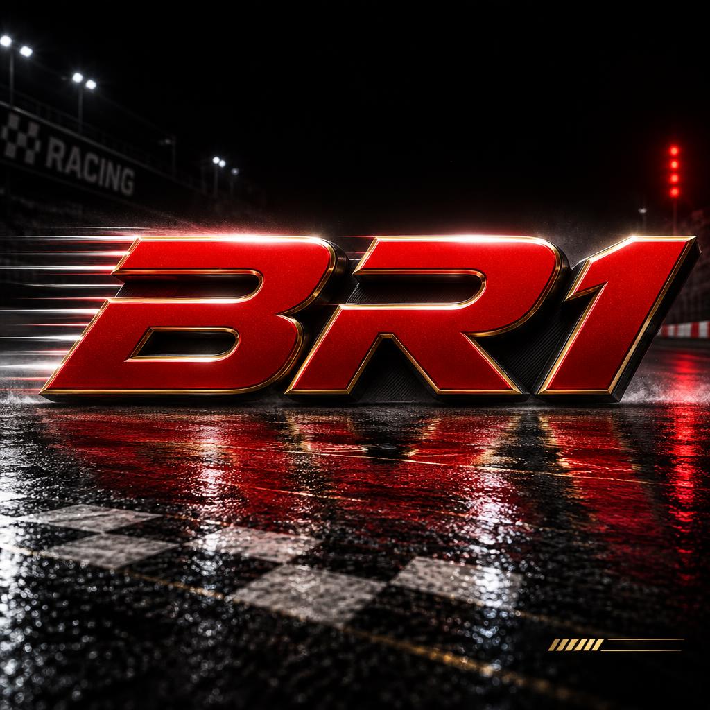 "BR1" — Racing | AI Text Effect Generator